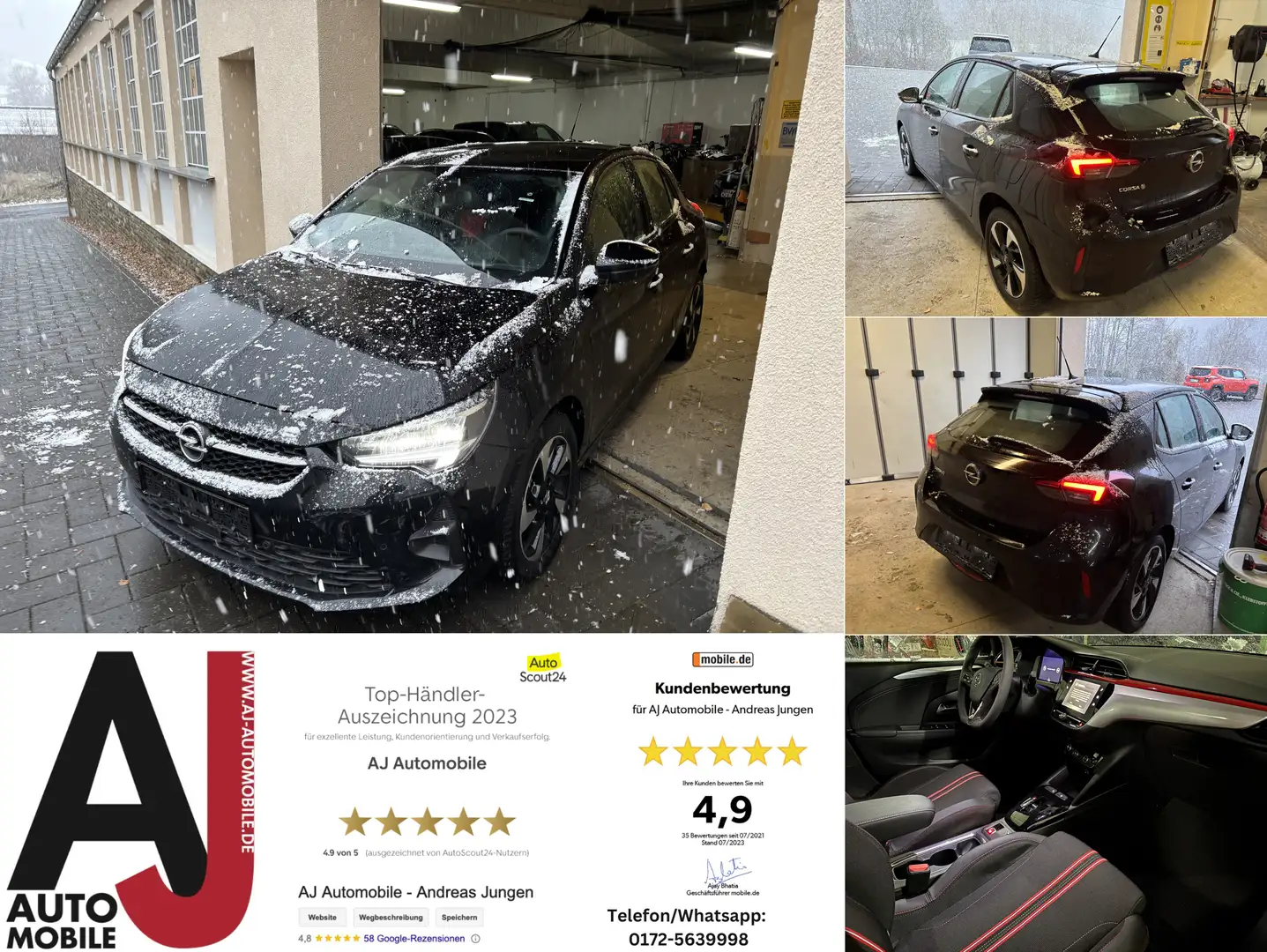 Opel Corsa-e Corsa-e GS Line 1.Hand/Allwetter/Navi Noir - 1