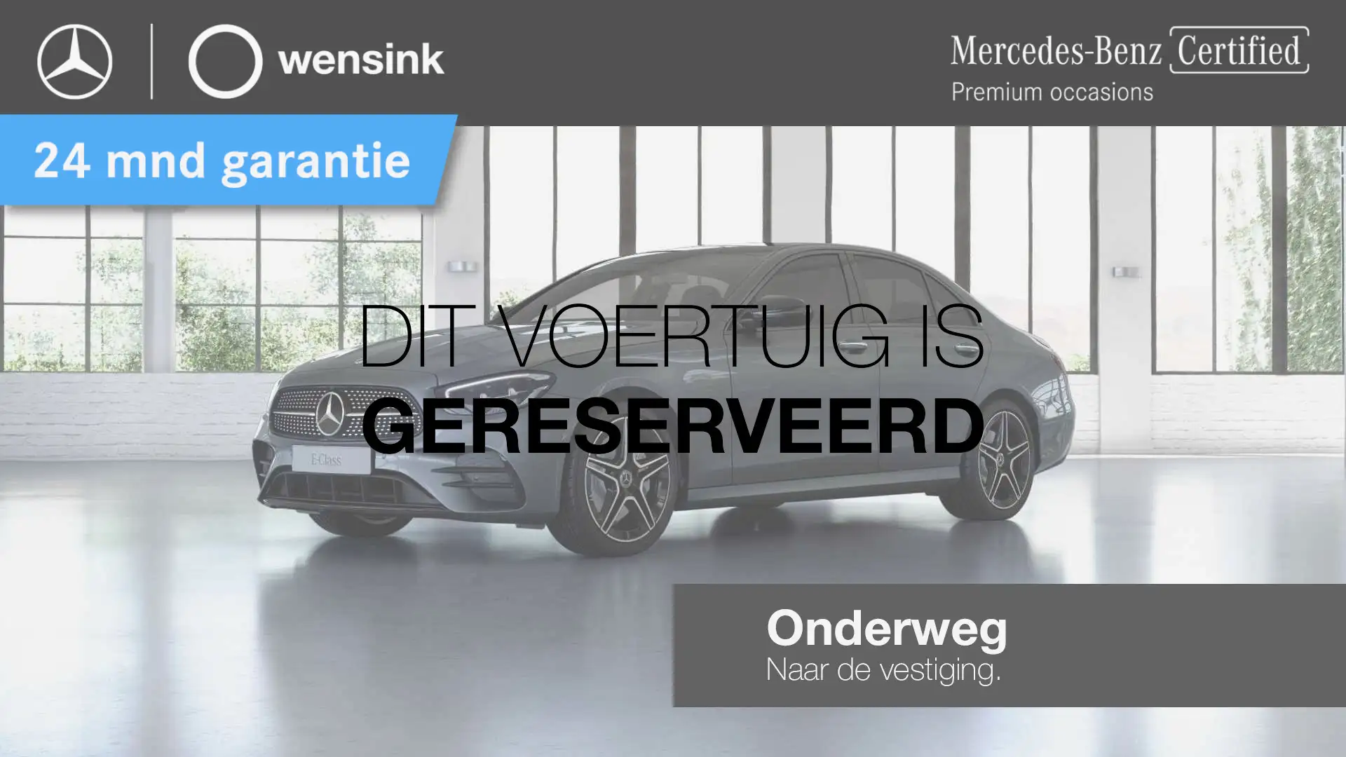 Mercedes-Benz E 300 e Business Solution AMG | Trekhaak | Burmester | M Grijs - 1