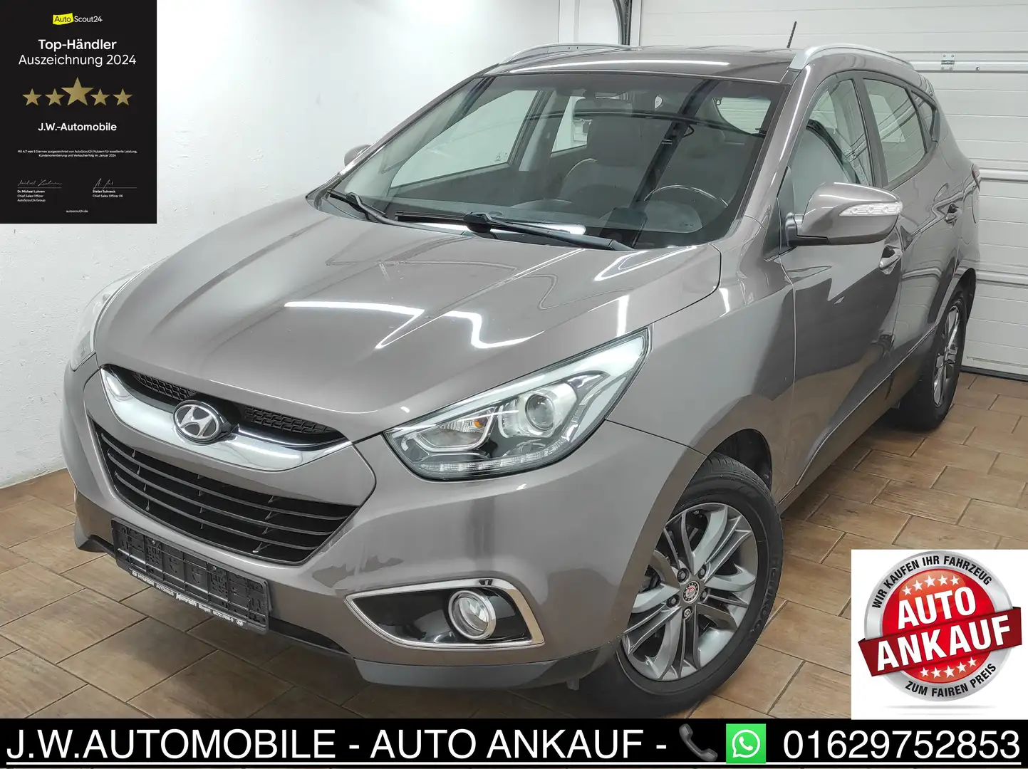 Hyundai iX35 1.6 2WD KLIMAA 8ALU SHZ LED AHK TEMP BC 6-GANG USB Grau - 2