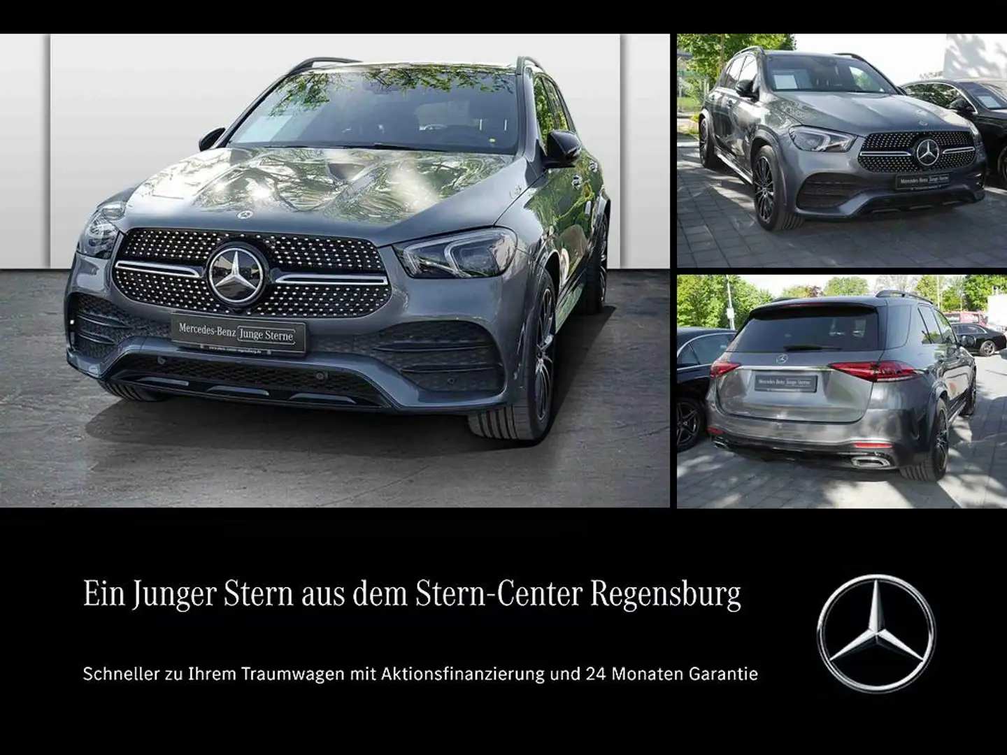 Mercedes-Benz GLE 300 d 4M AMG+PANO+AIR+AHK+DIST.+MEMORY+MBEAM Gri - 1