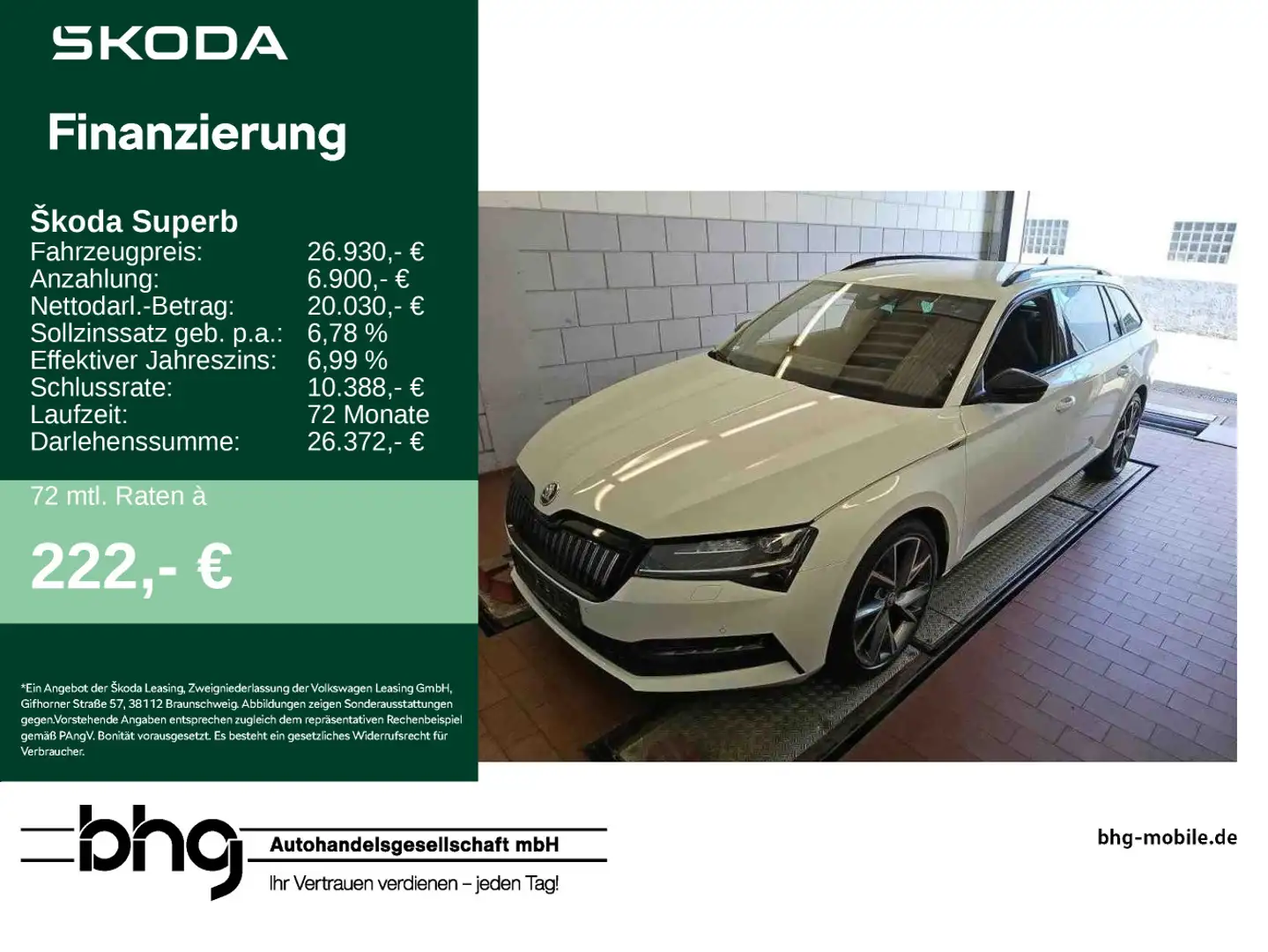 Skoda Superb Combi 1.4TSI iV DSG Sportline AHK ACC vir Weiß - 1