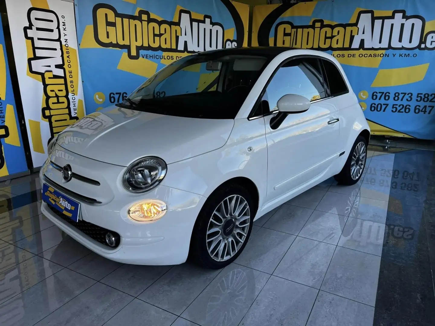 Fiat 500 1.2 GLP Lounge Wit - 1