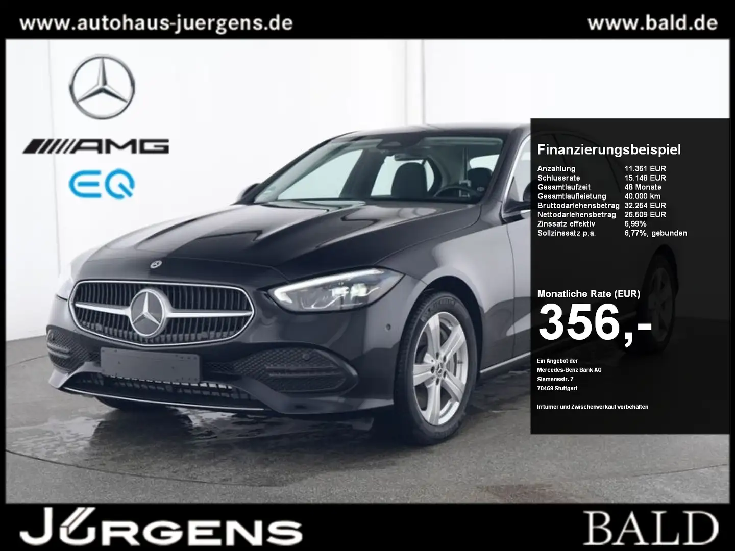Mercedes-Benz C 300 e Avantgarde/LED/Cam/SHD/Totw/Ambiente/17" Negru - 1