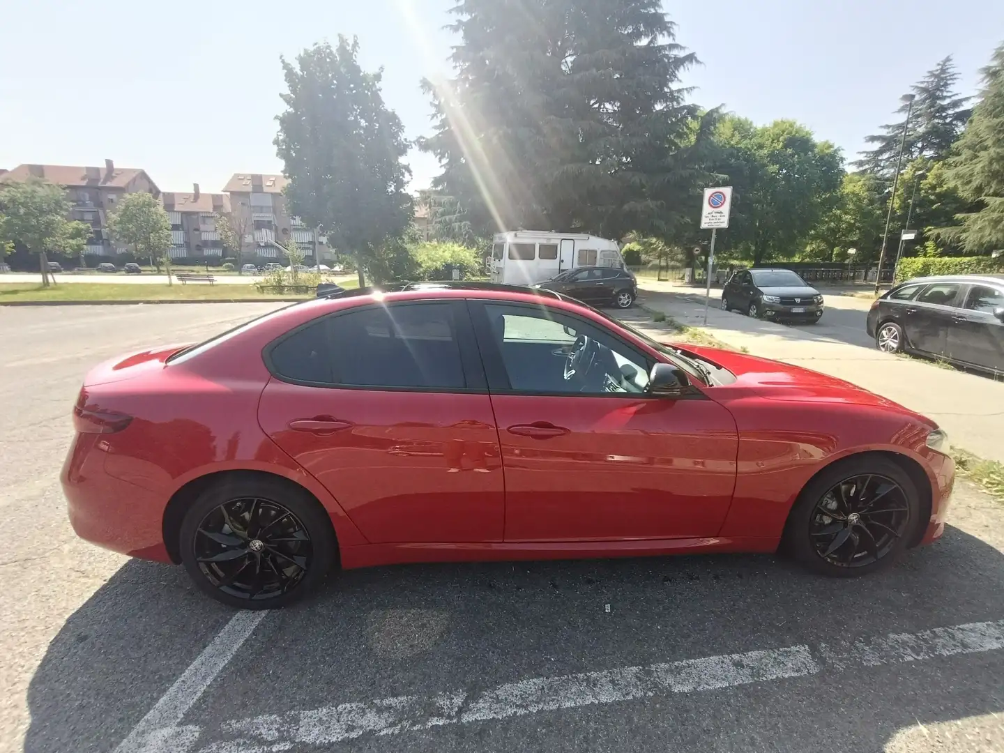 Alfa Romeo Giulia Giulia 2.0 t Sprint 200cv auto Rosso - 2