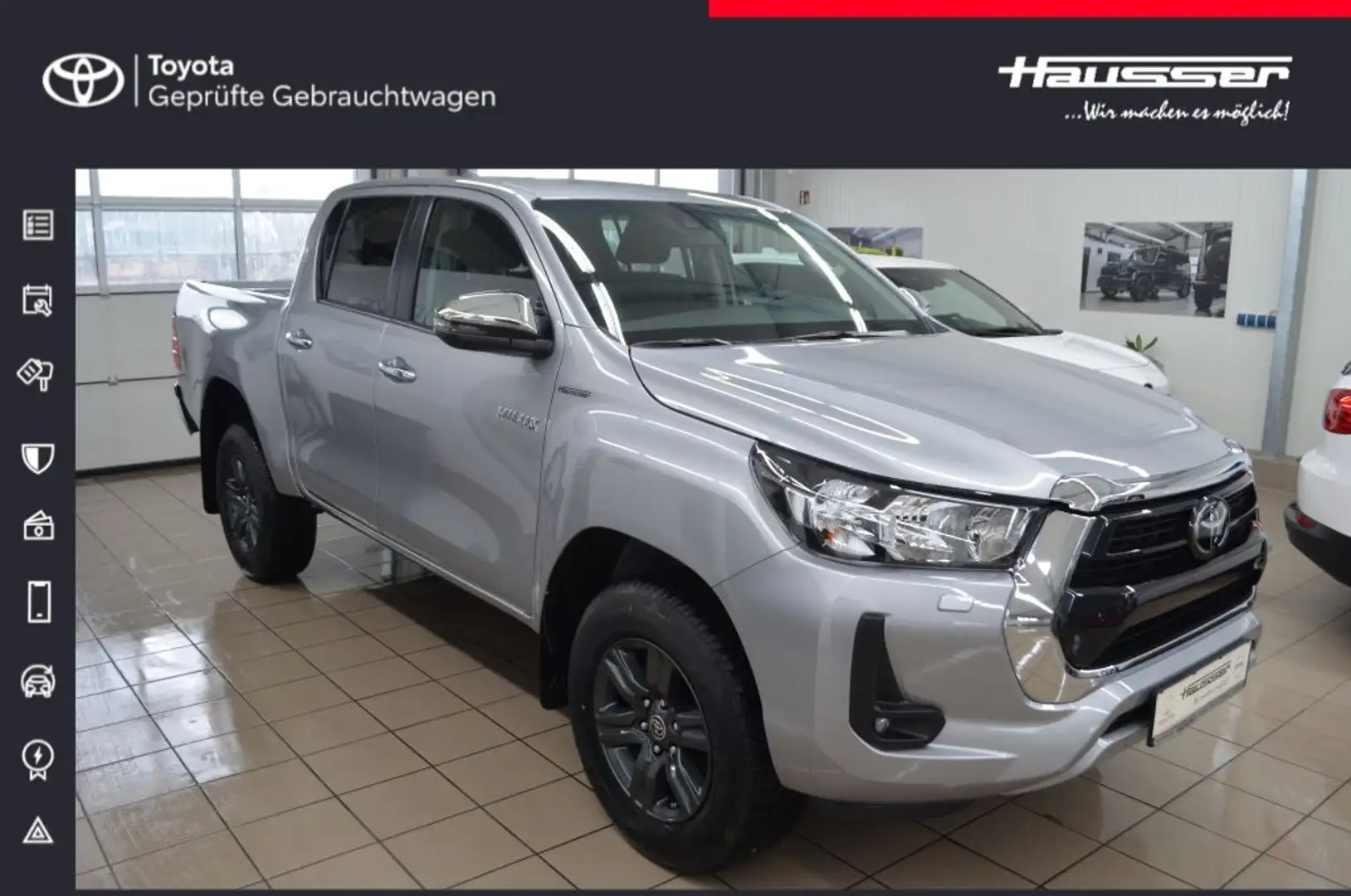 Toyota Hilux 2,4D 4x4 Double Cab Autm. Comfort Silber - 1