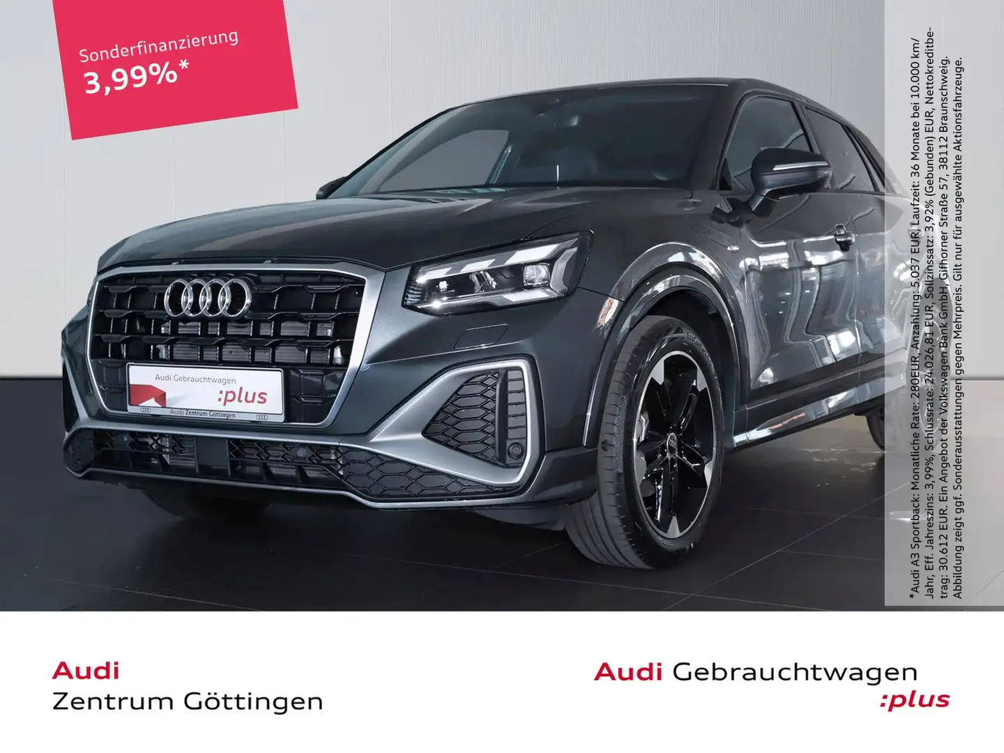 Audi Q2 S line 35 TFSI S tro. +MATRIX+AHK+STYLE+SONOS Grau - 1