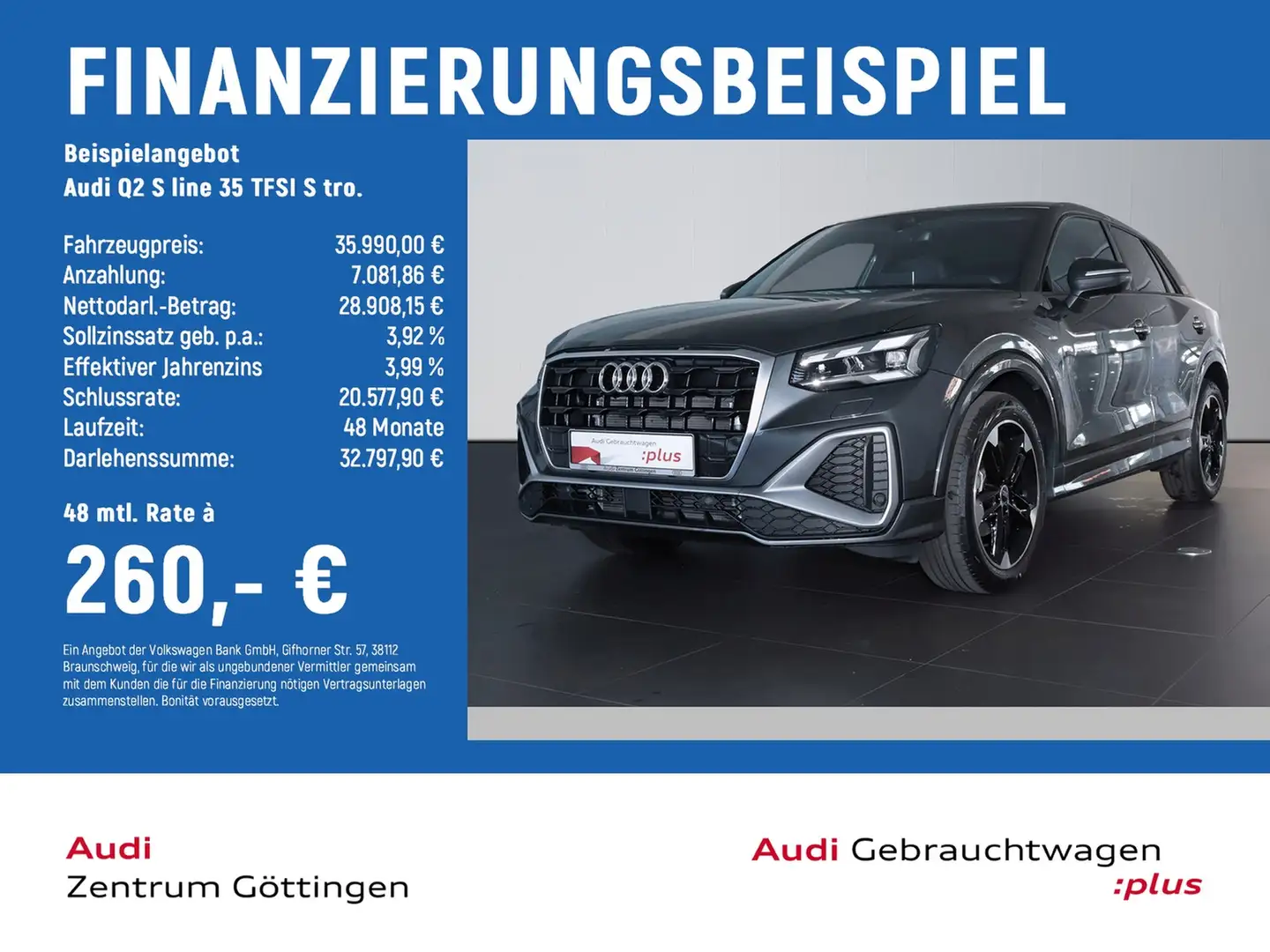 Audi Q2 S line 35 TFSI S tro. +MATRIX+AHK+STYLE+SONOS Grau - 2
