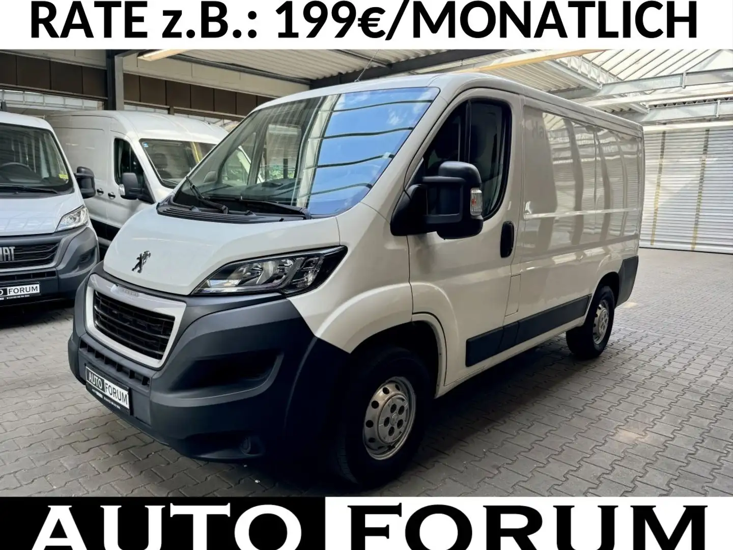 Peugeot Boxer 2.0 Blue-HDi L1H1 KLIMA AHK TEMPOMAT 3SITZ Blanc - 1