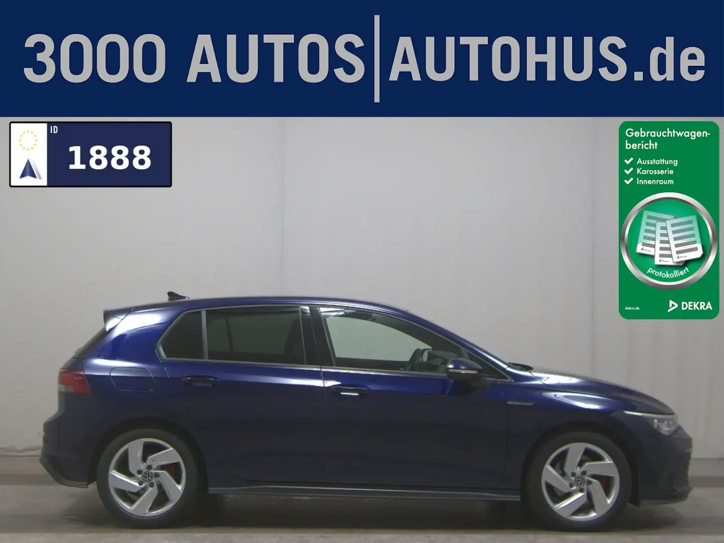 Volkswagen Golf -8 2.0 TDI GTD Navi LED+ AID ACC AHK 4xSHZ Blau - 1