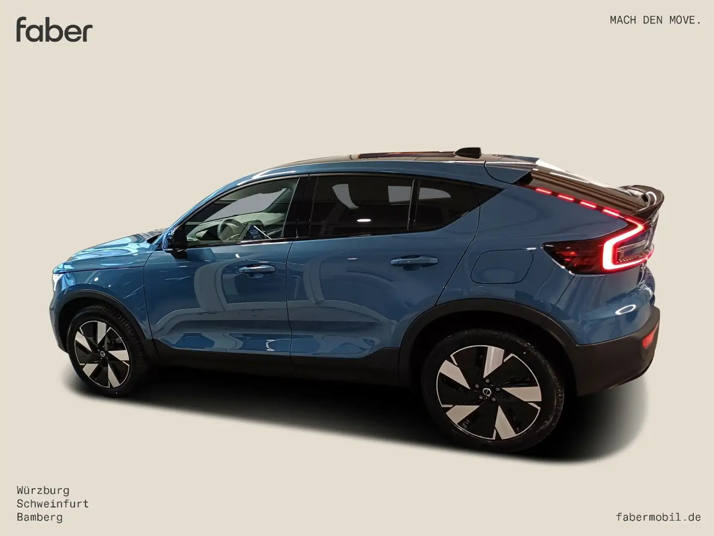 Volvo C40 Single Motor Extended Range Plus RWD Blau - 1