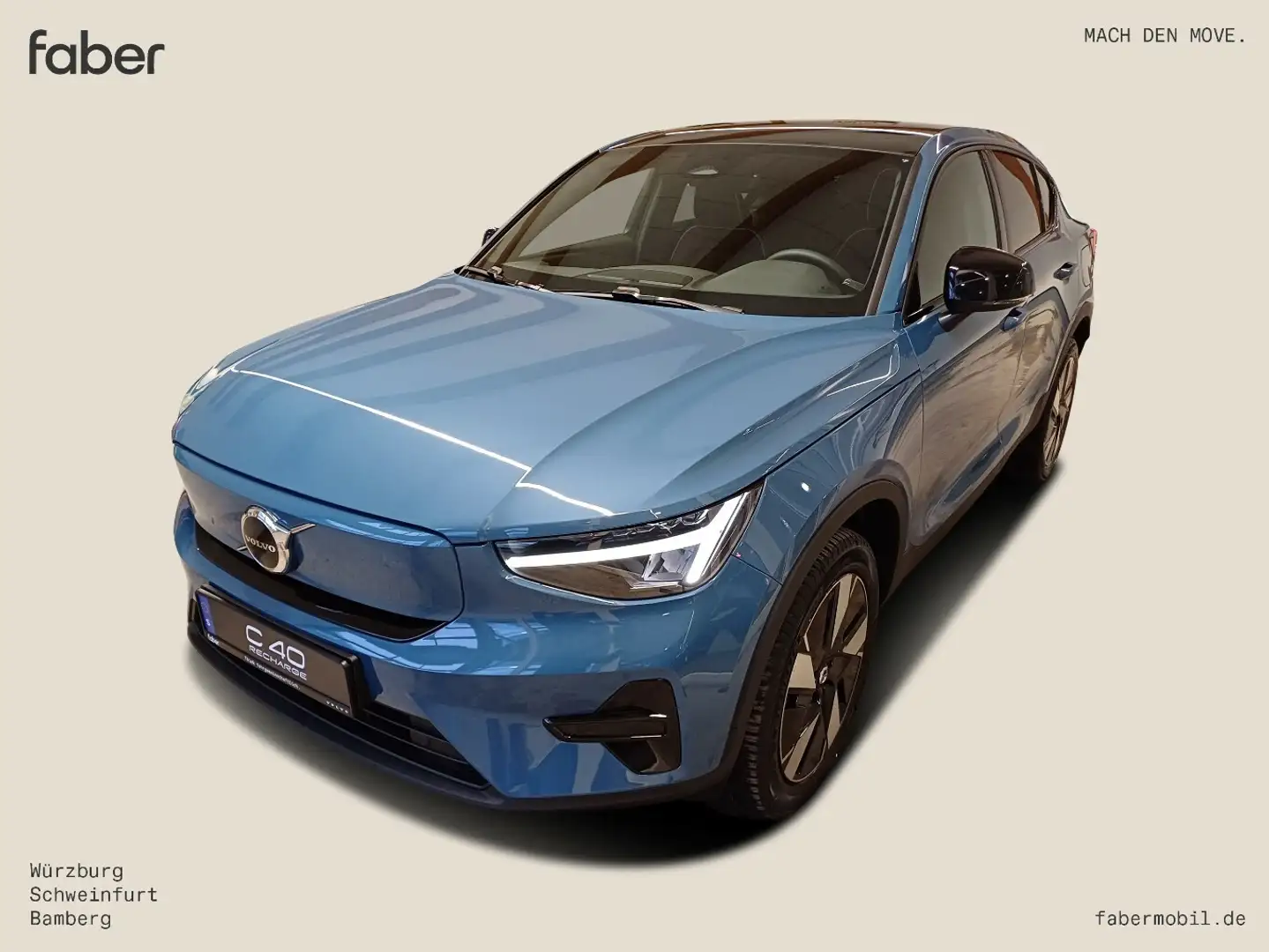 Volvo C40 Single Motor Extended Range Plus RWD Blau - 2