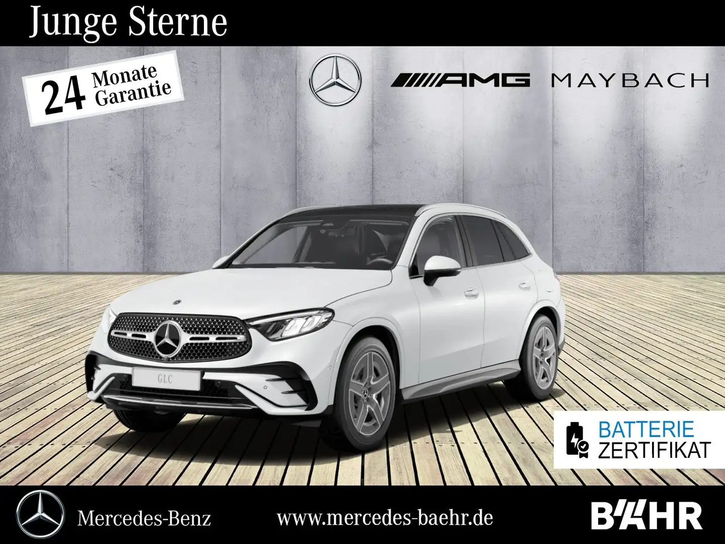 Mercedes-Benz GLC 300 GLC 300 de 4M AMG/Pano/AHK/Distronic/RFK/LMR19" Weiß - 1