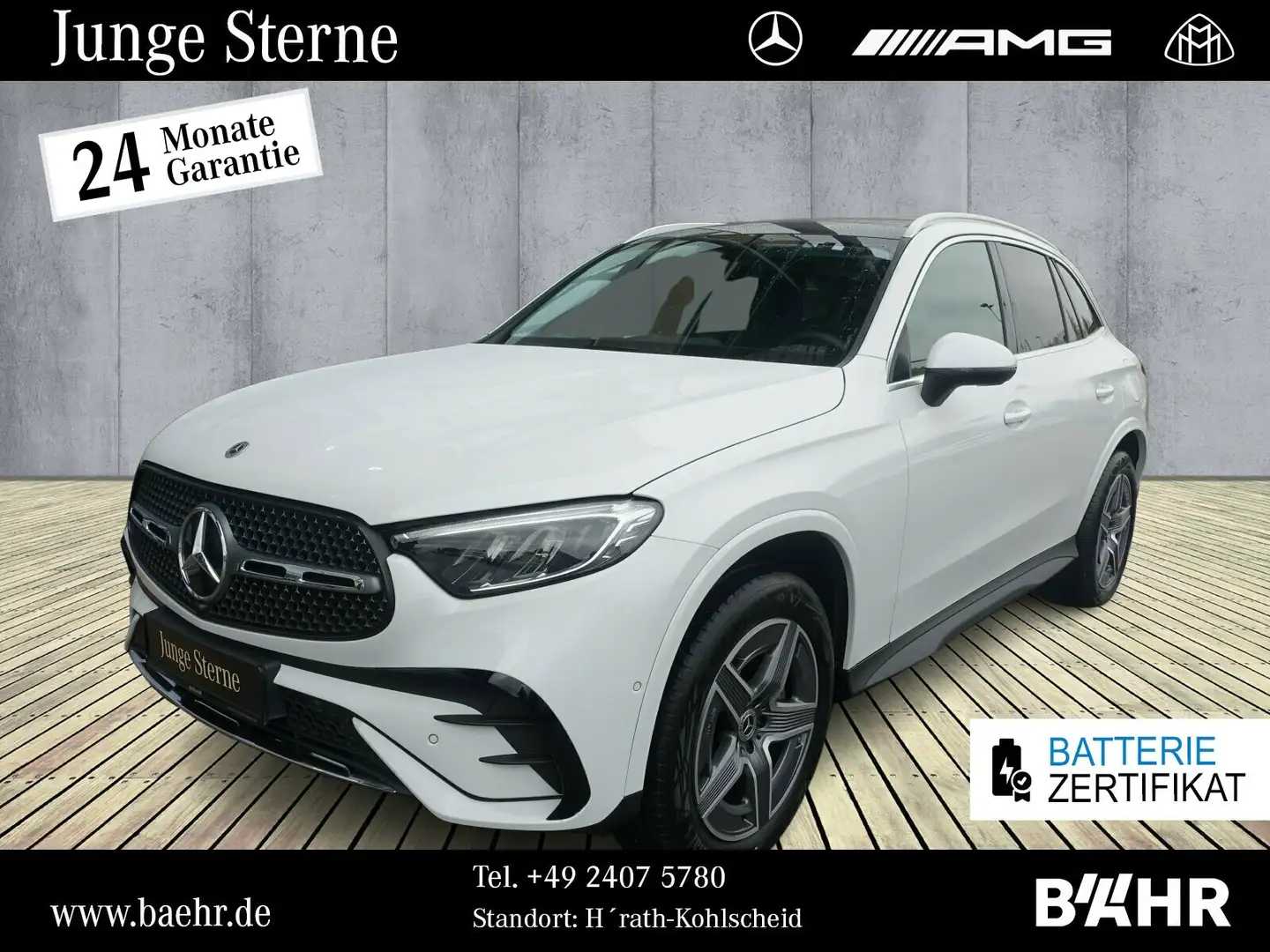 Mercedes-Benz GLC 300 GLC 300 de 4M AMG/Pano/AHK/Distronic/RFK/LMR19" Weiß - 1