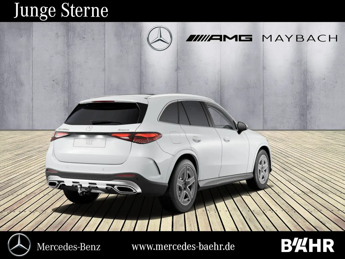 Mercedes-Benz GLC 300 GLC 300 de 4M AMG/Pano/AHK/Distronic/RFK/LMR19" Weiß - 2