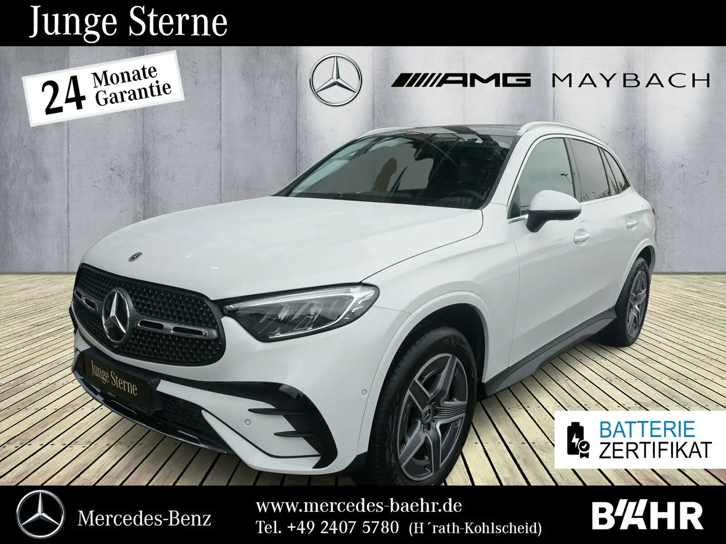 Mercedes-Benz GLC 300 GLC 300 de 4M AMG/Pano/AHK/Distronic/RFK/LMR19" Weiß - 1