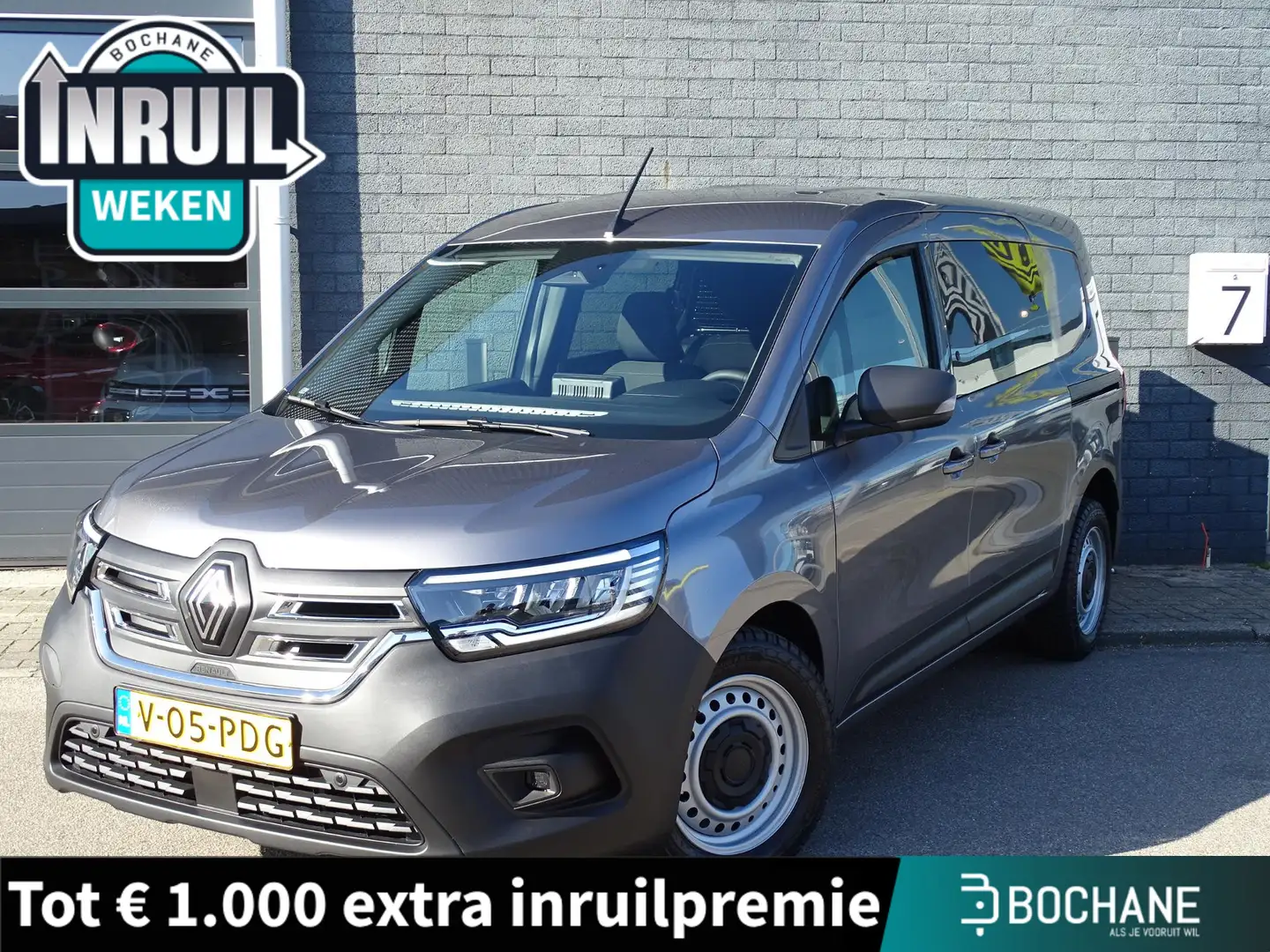 Renault Kangoo E-TECH Advance L2 44 kWh DUBBEL CABINE | 5-PERSOONS! Grau - 1