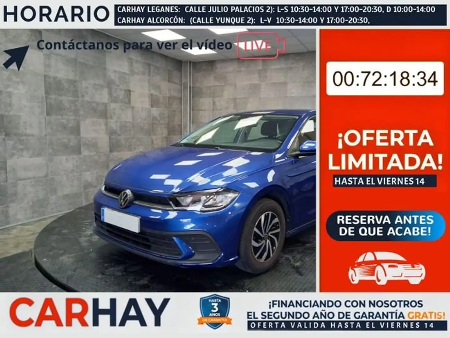 Volkswagen Polo 1.0 TSI Life 70kW Azul - 1