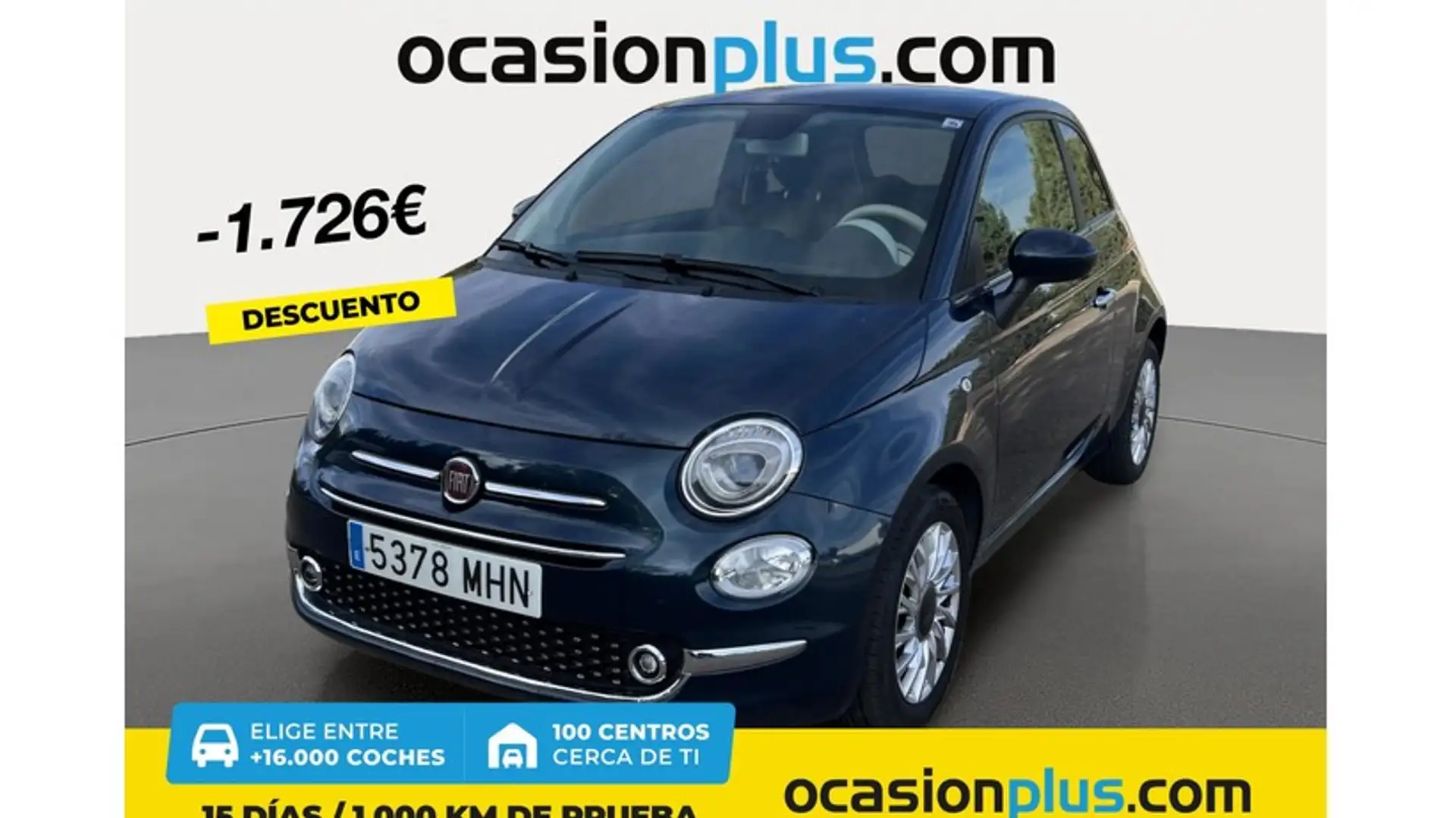 Fiat 500 1.0 Hybrid Dolcevita 52kW Bleu - 1