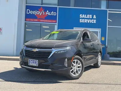 Black 2022 Chevrolet Equinox LT AWD with 1LT SUV / Crossover Four-Wheel Drive 6-Speed Automatic