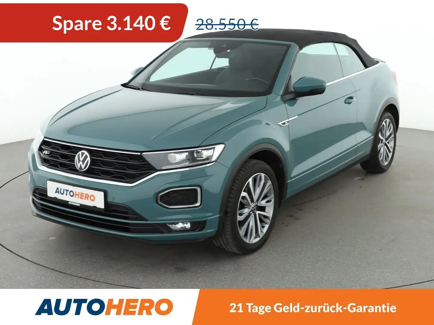 Volkswagen T-Roc 1.5 TSI ACT R-Line Aut.*NAVI*LED*ACC* Grün - 1