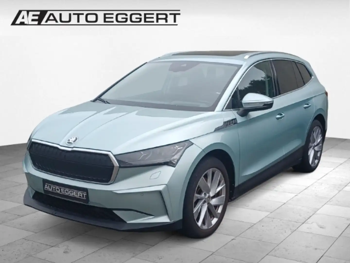 Skoda Enyaq 80 ecoSuite 7N HUD Navi Leder Digitales Cockpit Me Grün - 1