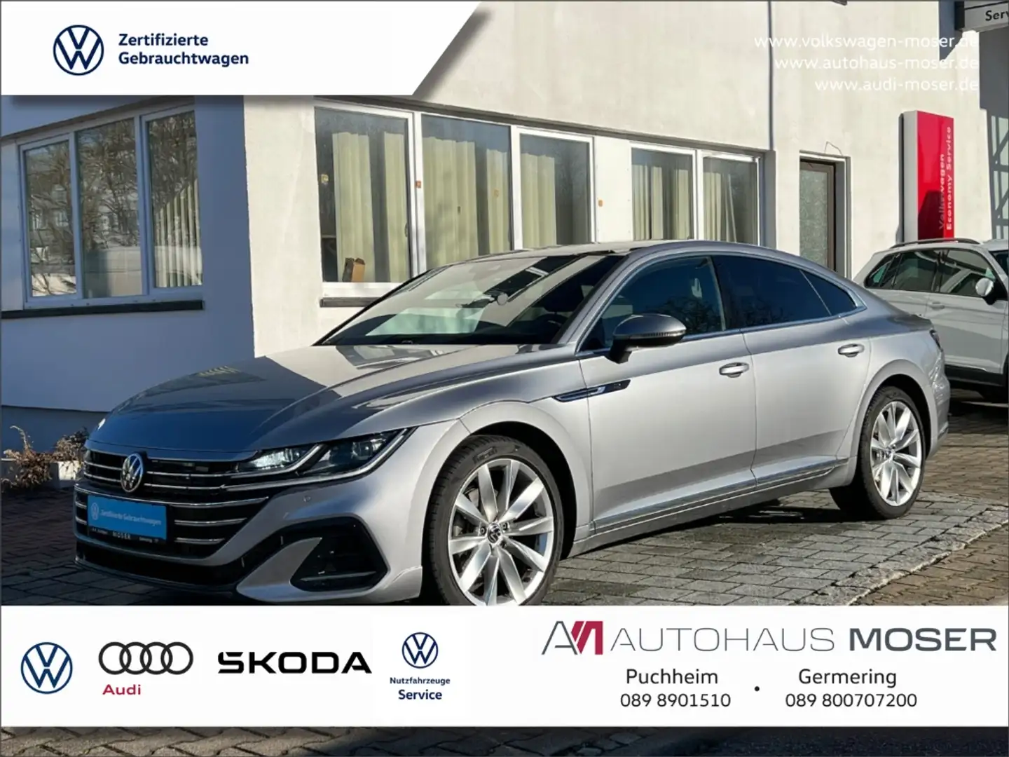 Volkswagen Arteon R-Line eHybrid - DCC*Pano*AHK*IQ*Kessy*1HD!! Silber - 1