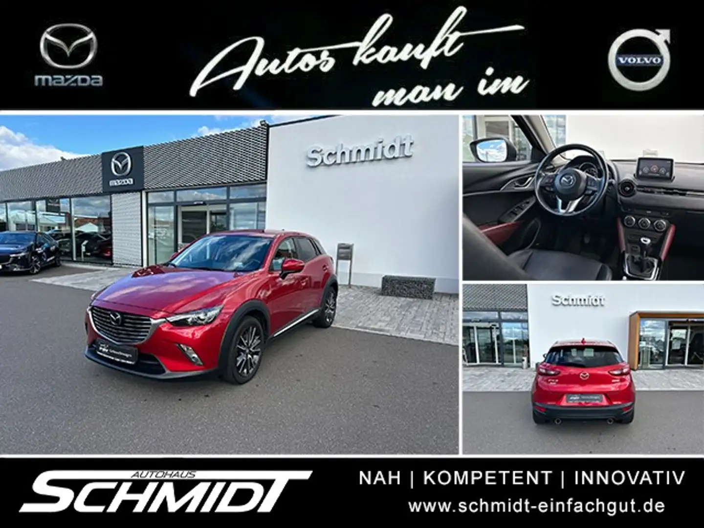 Mazda CX-3 SKYACTIV-G 120 FWD 88 kW (120 PS) Sports-Line Rouge - 1