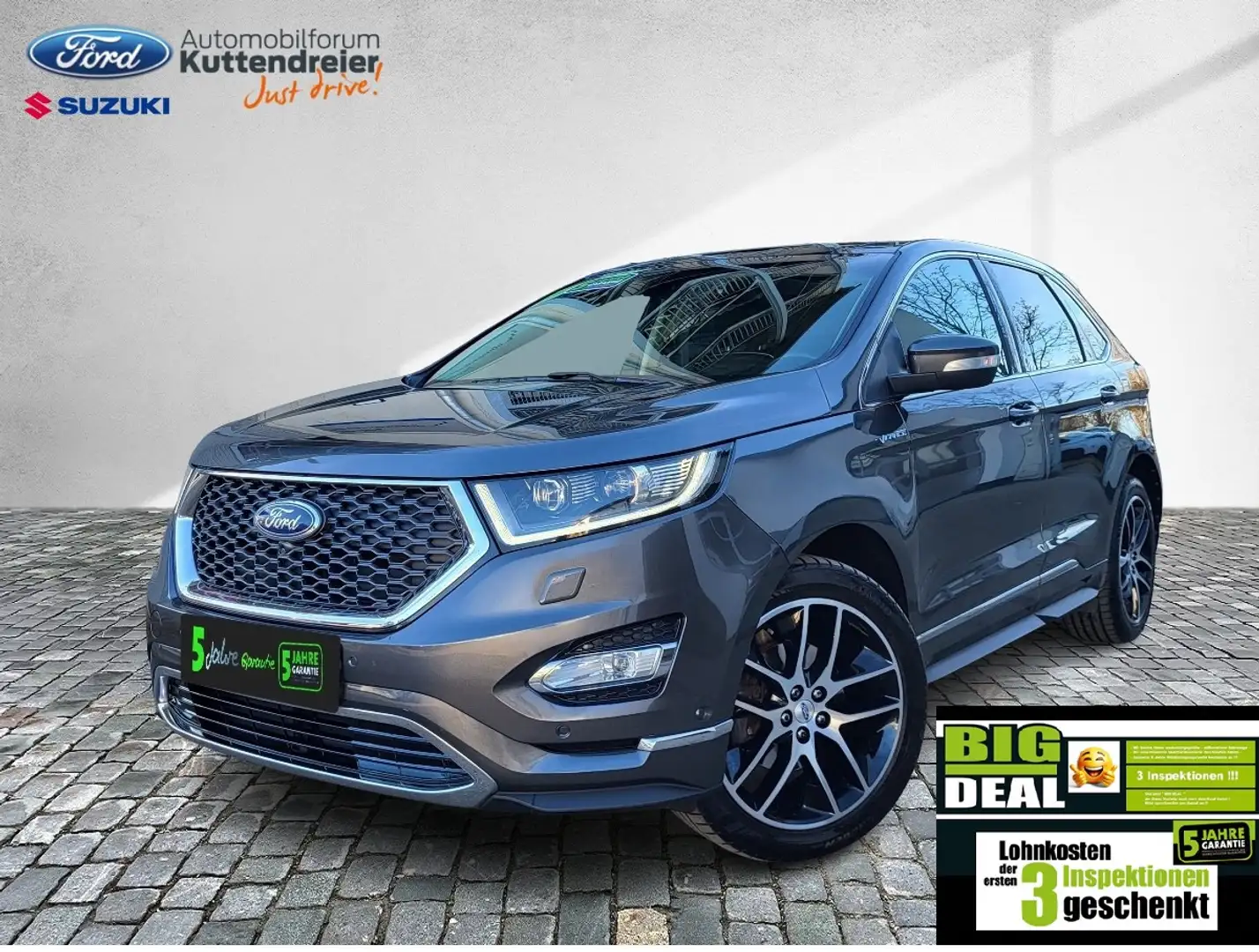 Ford Edge Vignale Standheizung Glasdach Voll-LED Navi Gris - 2
