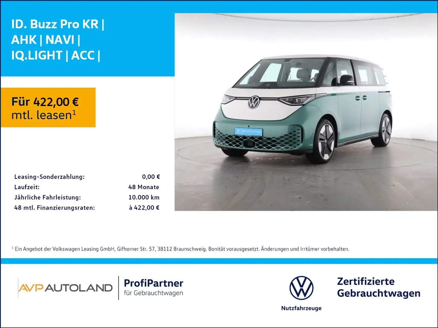Volkswagen ID. Buzz Pro KR | AHK | NAVI | IQ.LIGHT | ACC | Blanc - 1