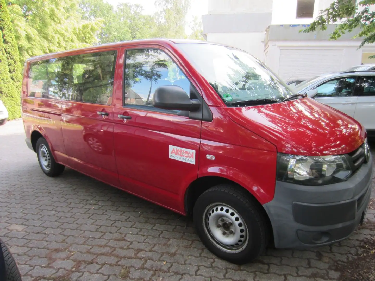 Volkswagen T5 Caravelle Lang 9Sitzer, Klima usw. Rot - 1