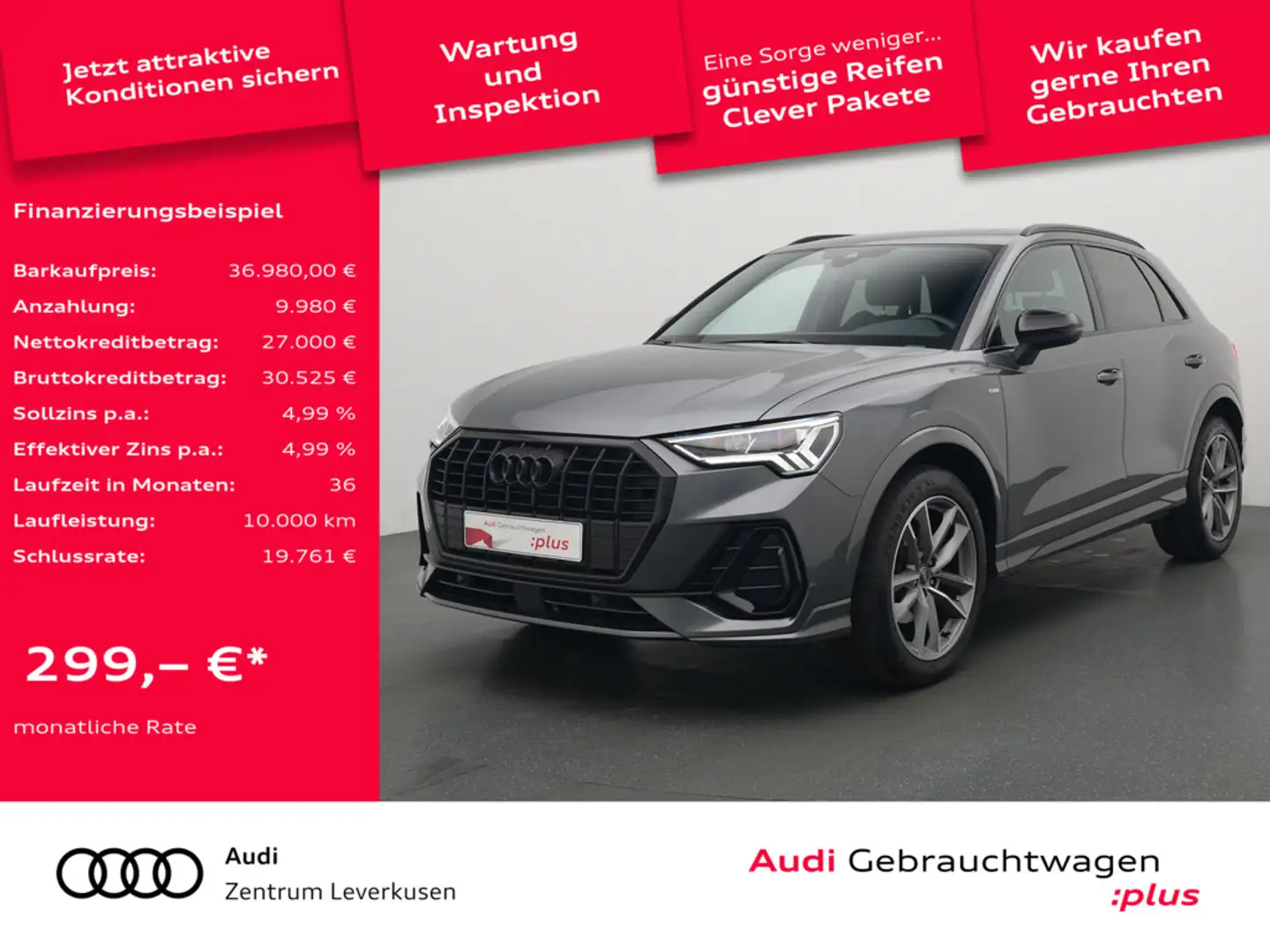 Audi Q3 35 S line AHK KAMERA KLIMA SHZ PDC PANO NAVI Schwarz - 1