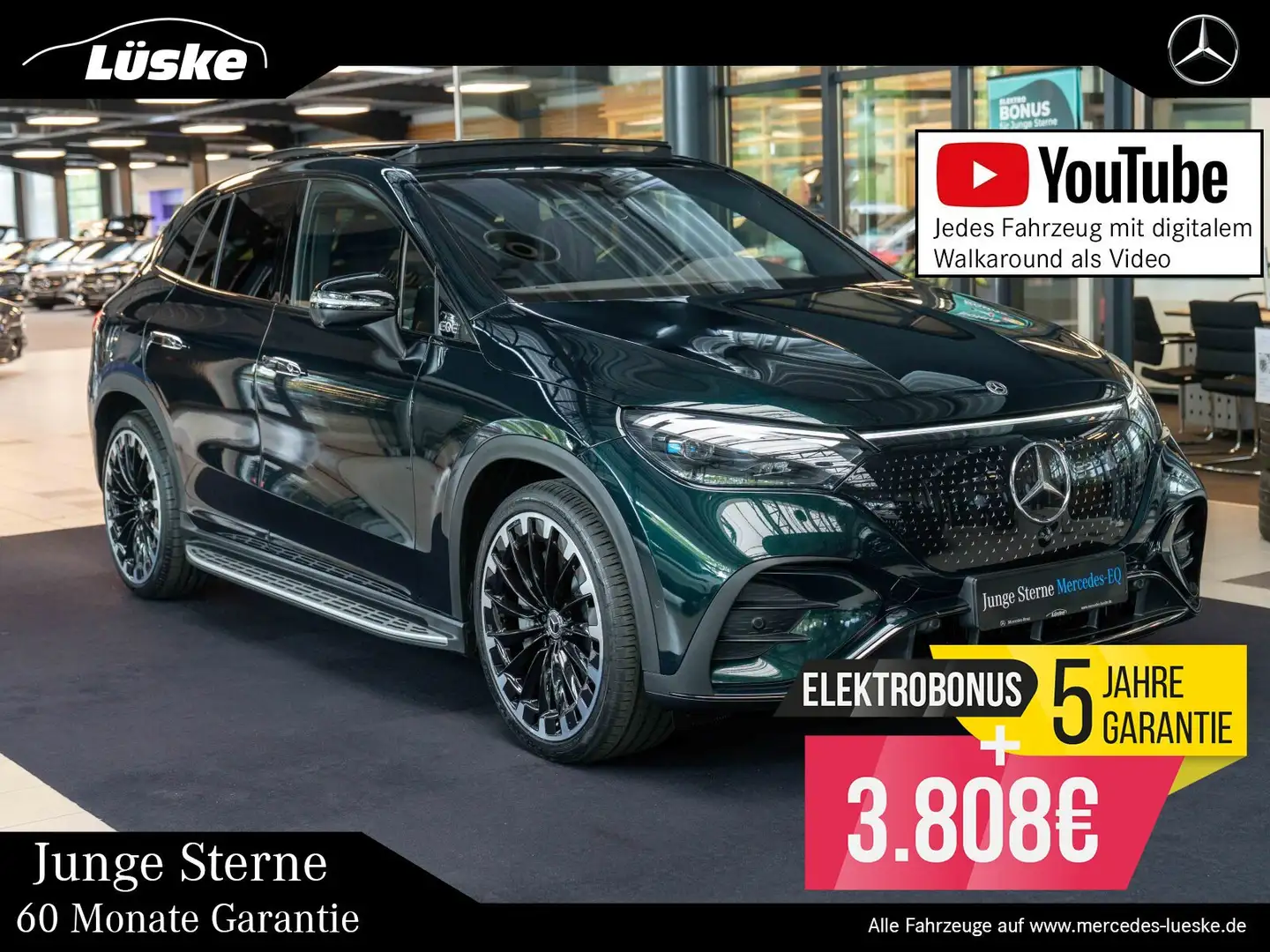 Mercedes-Benz EQE SUV EQE SUV 350 4M AMG Line Night HYPER AIR Massage Grün - 1