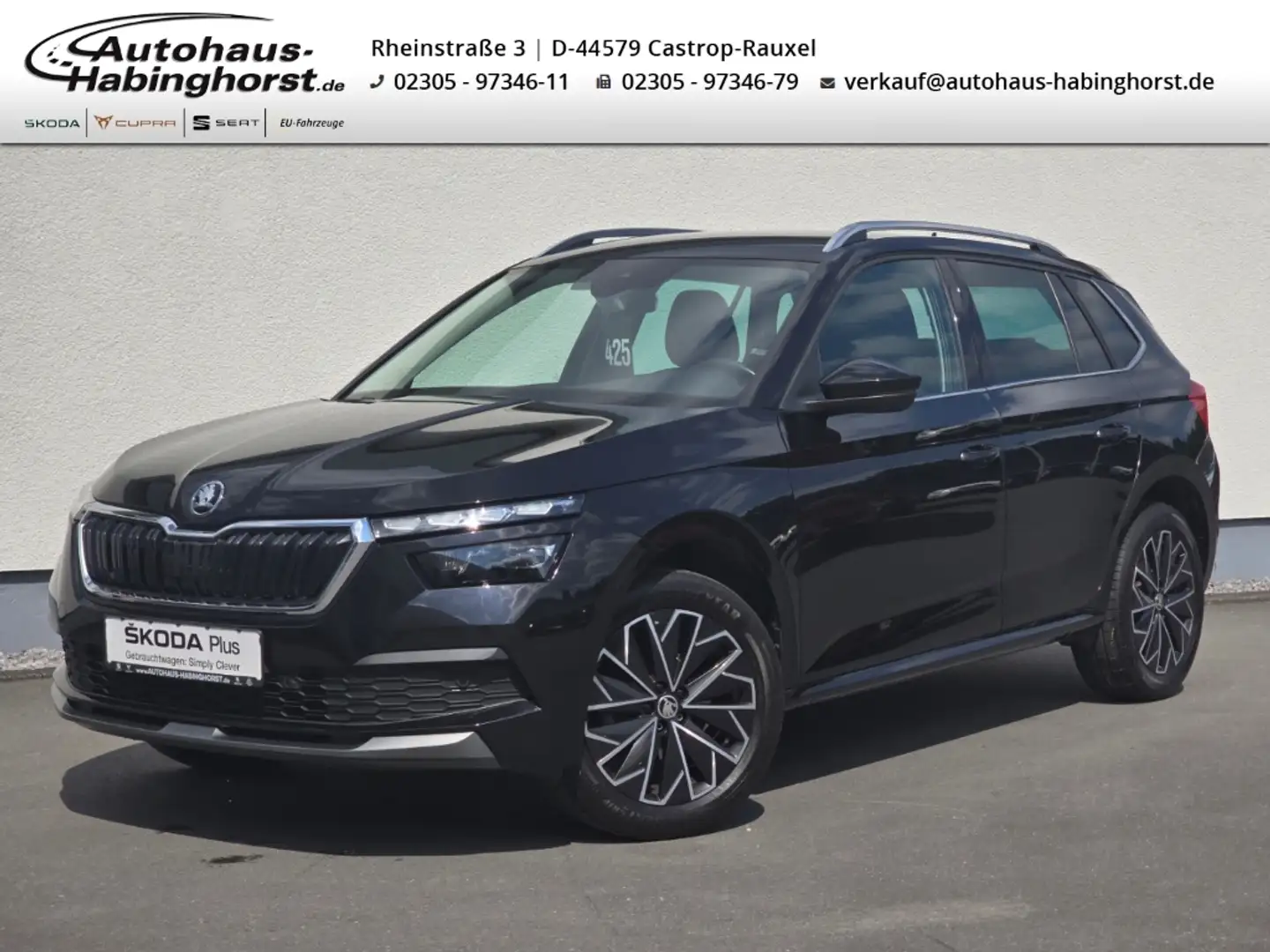 Skoda Kamiq 1.5 TSI Ambition LED PDC Shz eHK Kessy Schwarz - 1