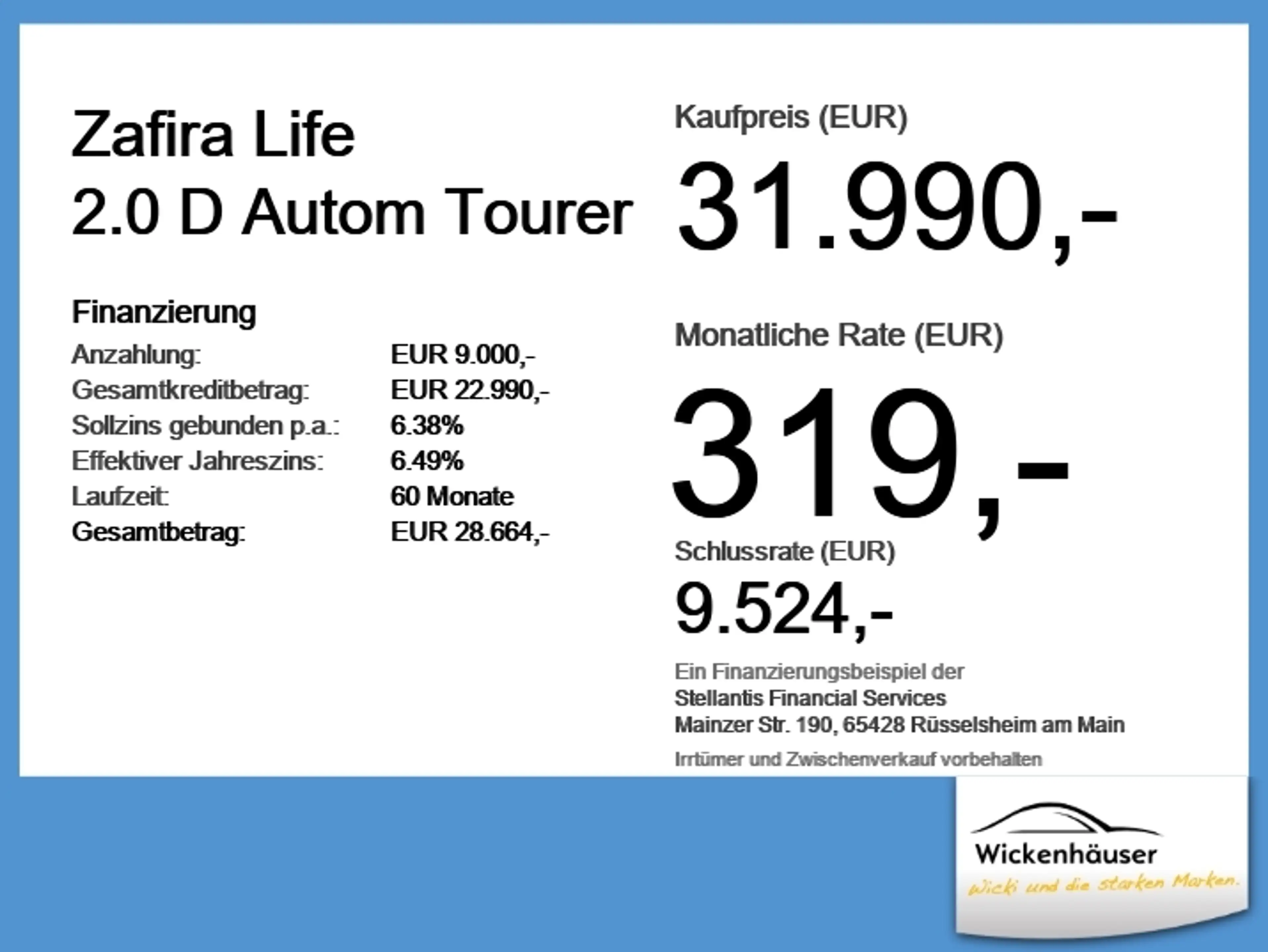 Opel Zafira Life 2.0 D Autom Tourer ACC+Navi+Pano+Grip — photo 6