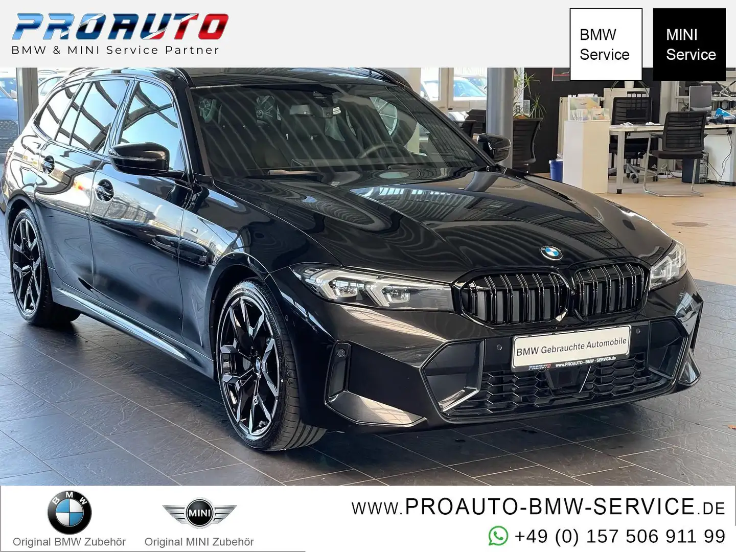 BMW 330 i Tour. xDrive M Sport AHK/HUD/PANO/360°/19 Schwarz - 1