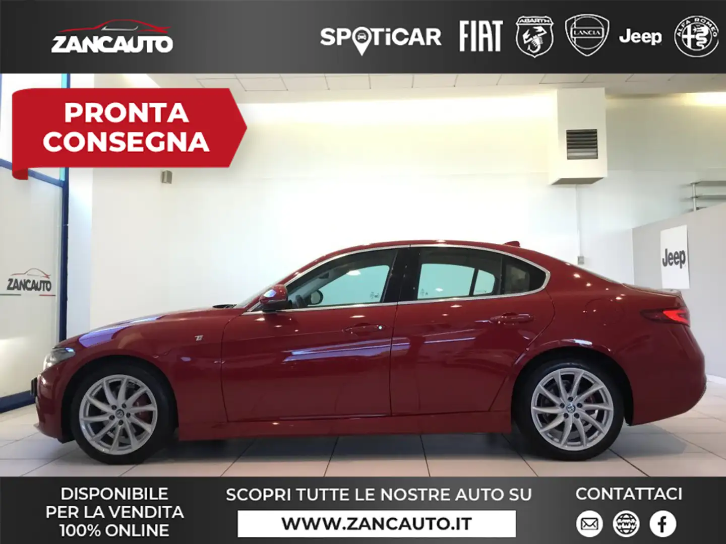 Alfa Romeo Giulia Giulia 2.0 Turbo 200 CV AT8 Ti MY20 Rouge - 1