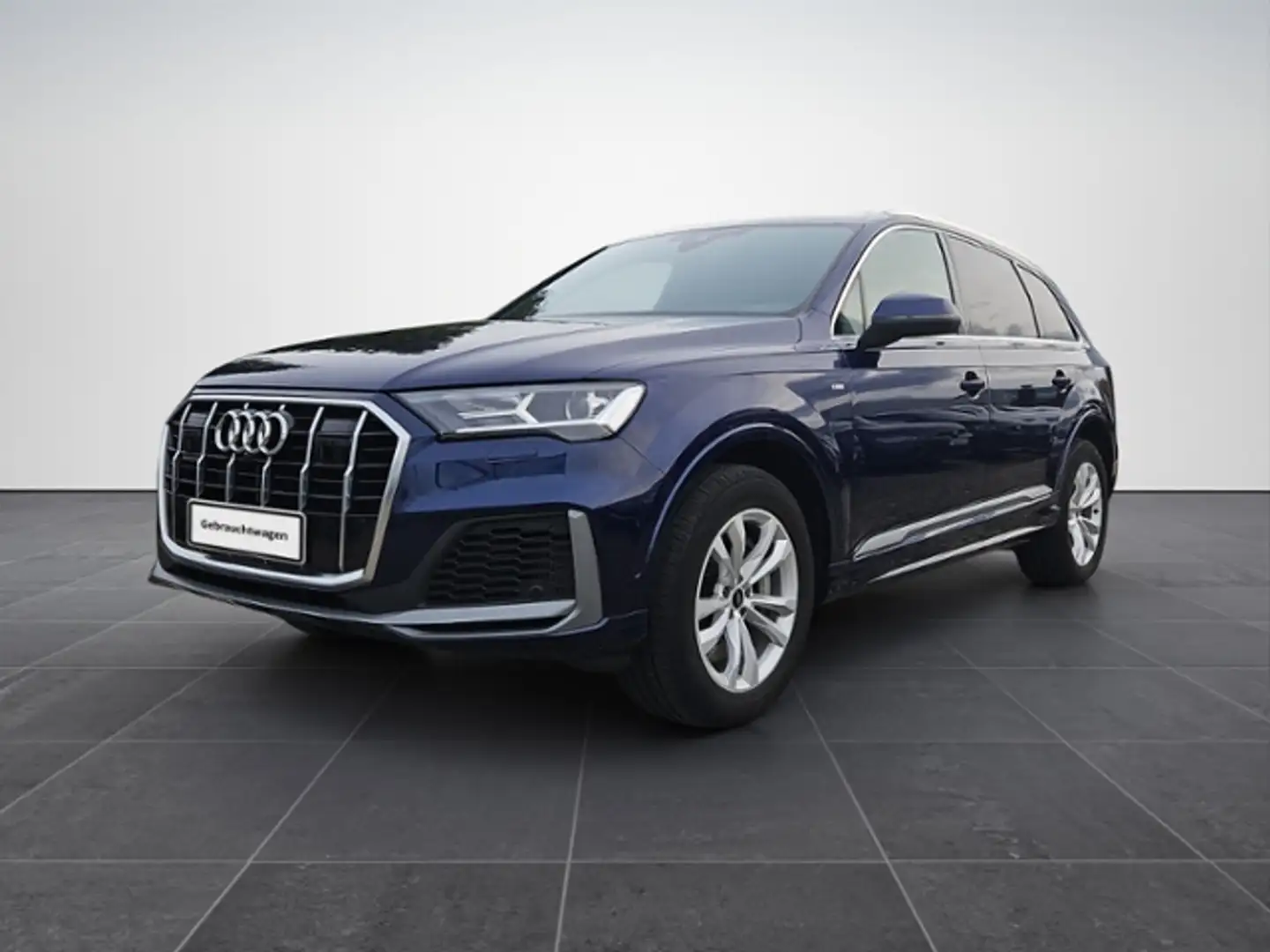 Audi Q7 55 3.0 TFSI e quattro S line Panoramadach Blau - 2