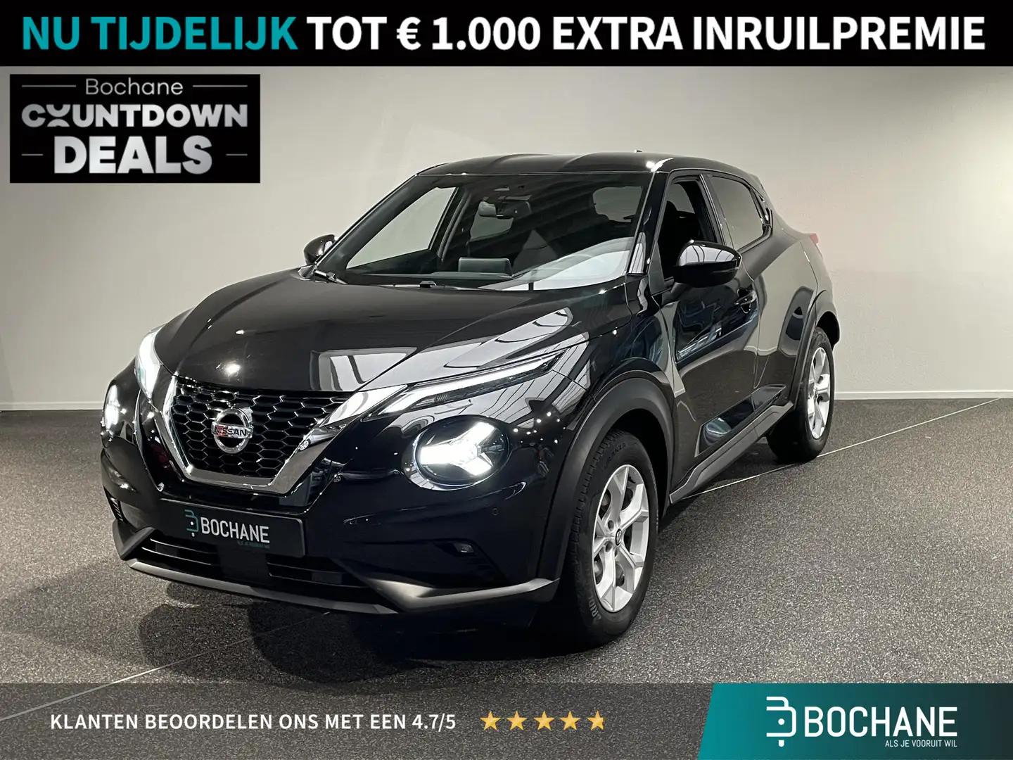 Nissan Juke 1.0 DIG-T N-Connecta | Navigatie | Camera Zwart - 1
