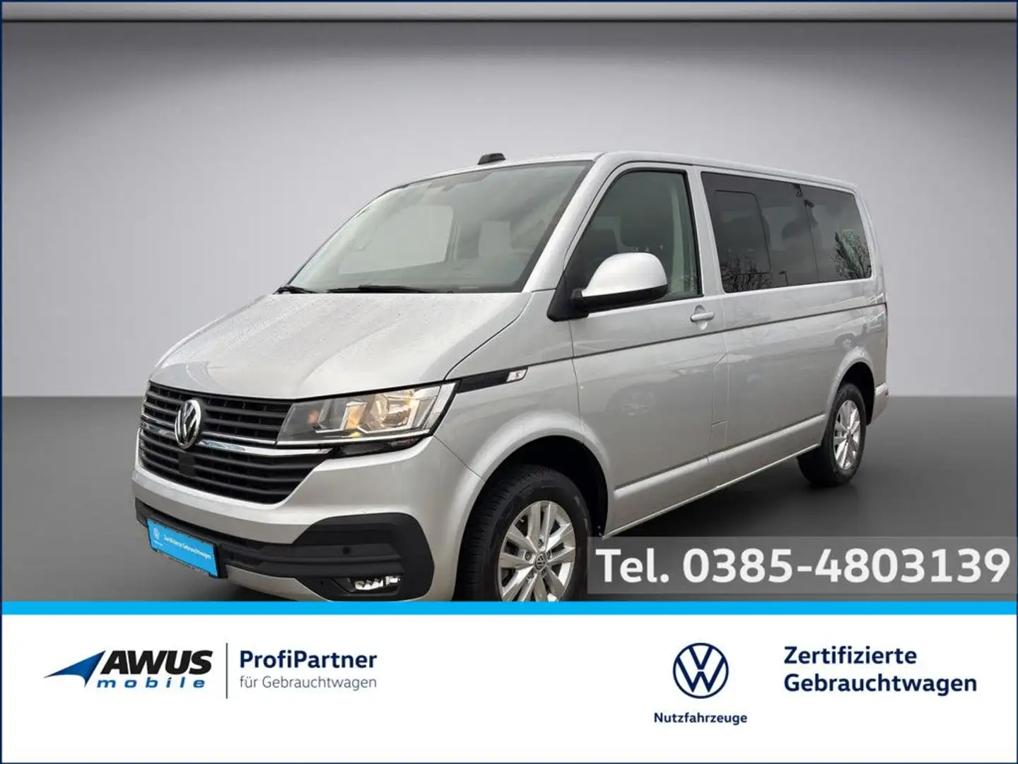 Volkswagen T6 Transporter T6.1 Transporter Kombi KR 2.0TDI 110kW SG6 Silber - 1
