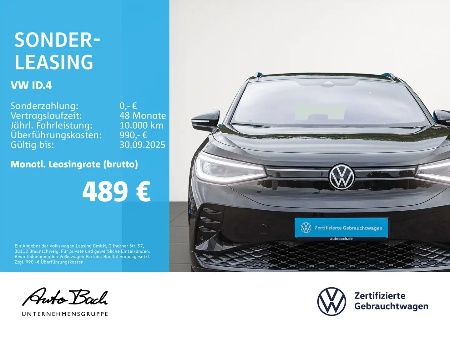 Volkswagen ID.4 GTX 4MOTION Automatik, Soundsystem, Panoram Negru - 2