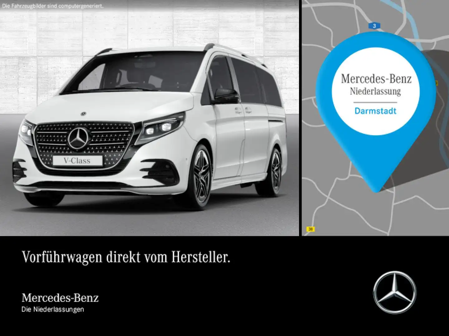 Mercedes-Benz V 300 d 4M AVANTGARDE+Allrad+AMG+SchiebDa+9G+AHK Blanc - 1