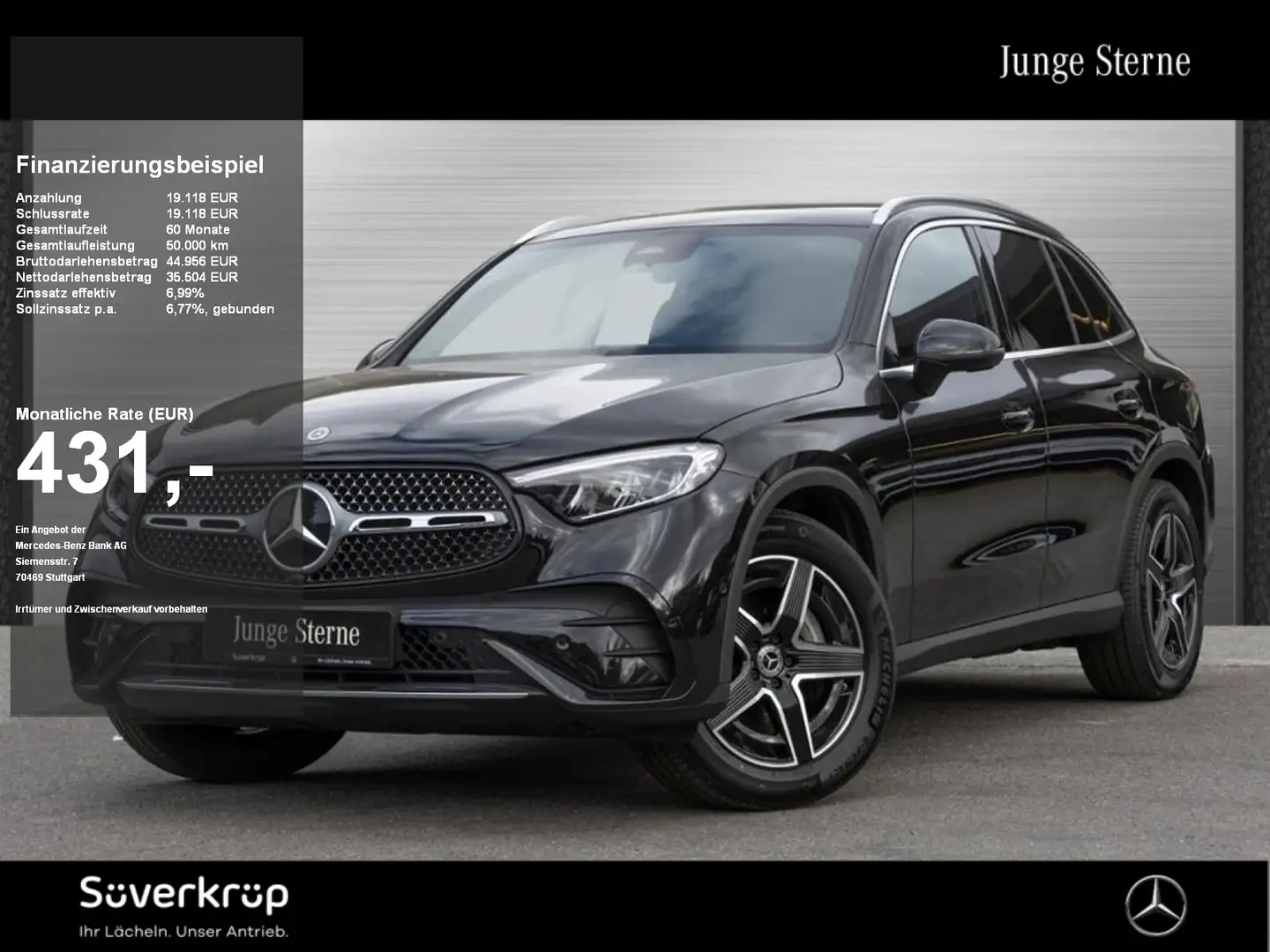 Mercedes-Benz GLC 220 d 4M , AMG SPUR PANO AHK KAMERA PDC SHZ Schwarz - 1