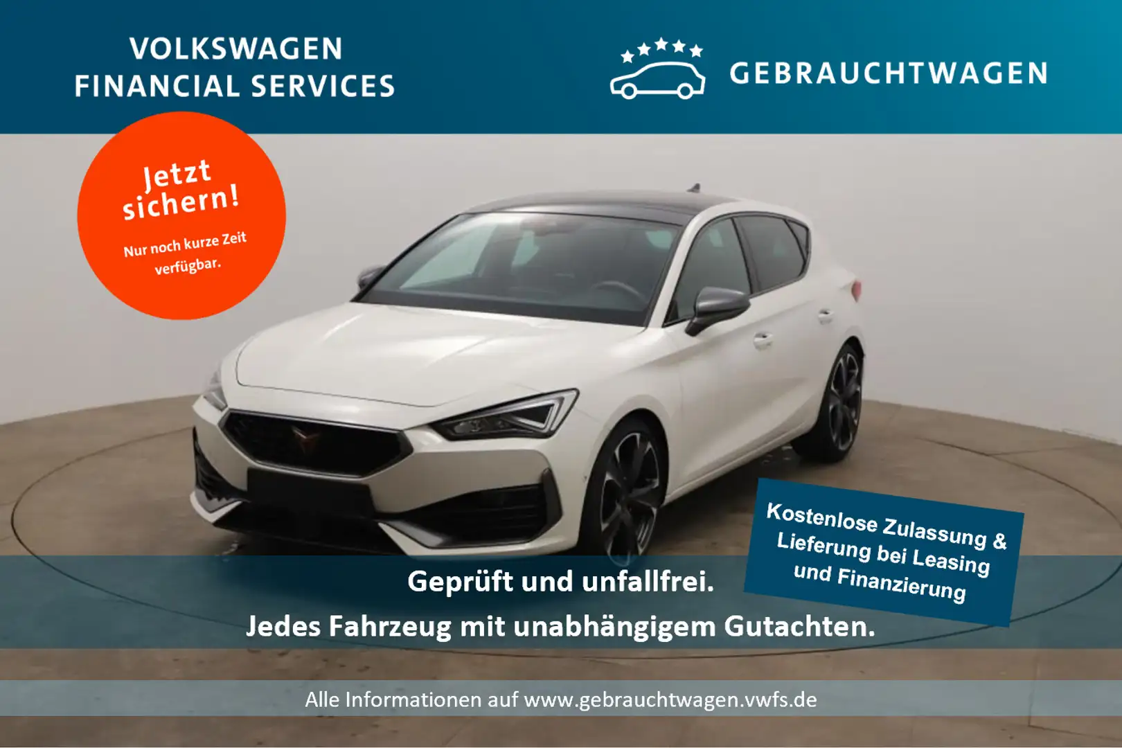 CUPRA Leon 2.0 TSI DSG RFK*PDC*Tempo*Klima*NAV*SH Bianco - 1