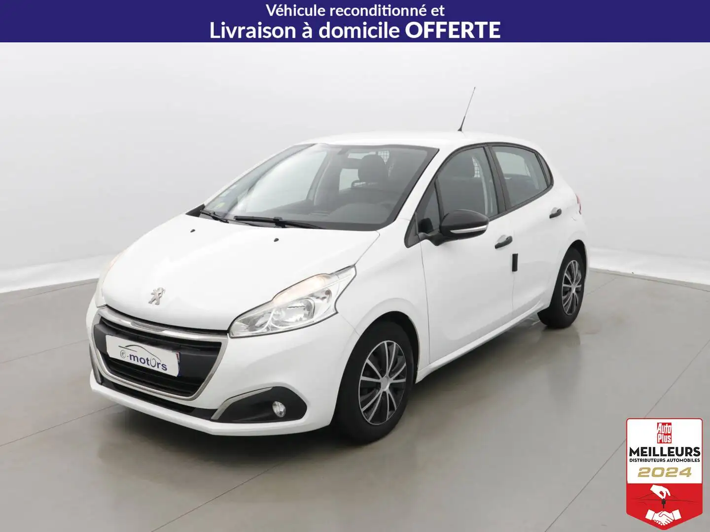 Peugeot 208 1.6 BlueHDI 75 Pack Clim 2PL Blanc - 1