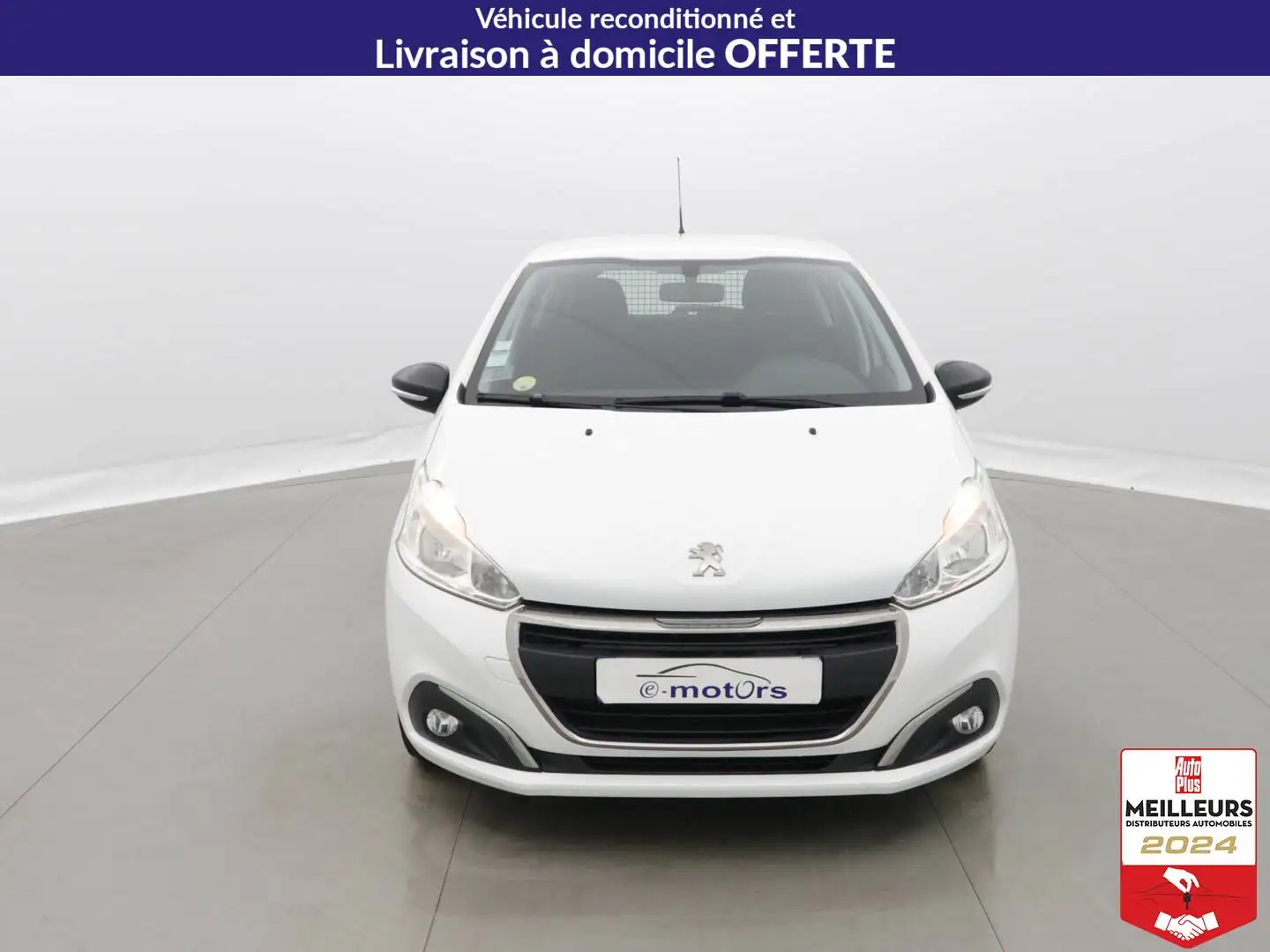 Peugeot 208 1.6 BlueHDI 75 Pack Clim 2PL Blanc - 2