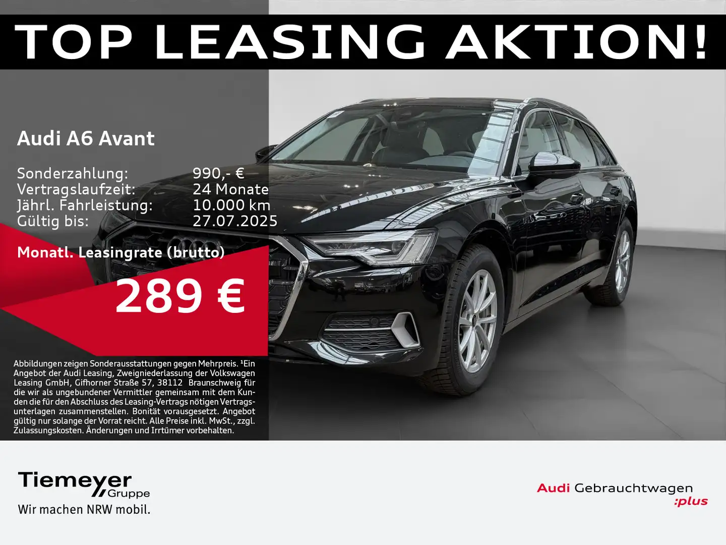 Audi A6 45 TFSI ADVANCED MATRIX LEDER AHK SITZB Schwarz - 1
