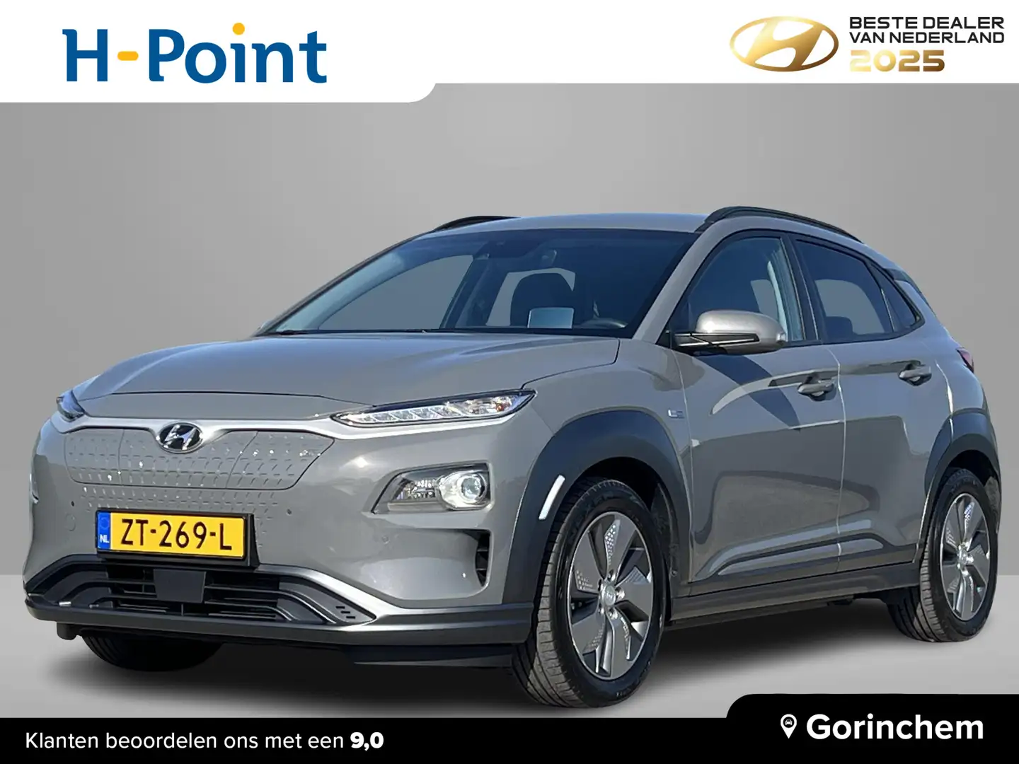 Hyundai KONA EV Premium 64 kWh | Lederen bekleding | Head up di Gris - 1