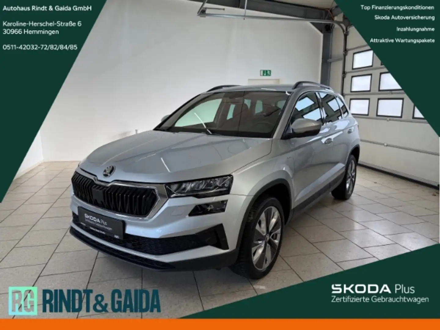 Skoda Karoq 1.5 TSI DSG Tour Kamera Navi SHZ LenkradHZG Argent - 1