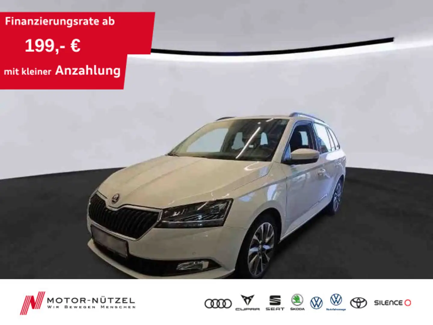 Skoda Fabia Combi 1.0TSI CLEVER NAV+SHZ+PDC+DAB+BT+16" Weiß - 1