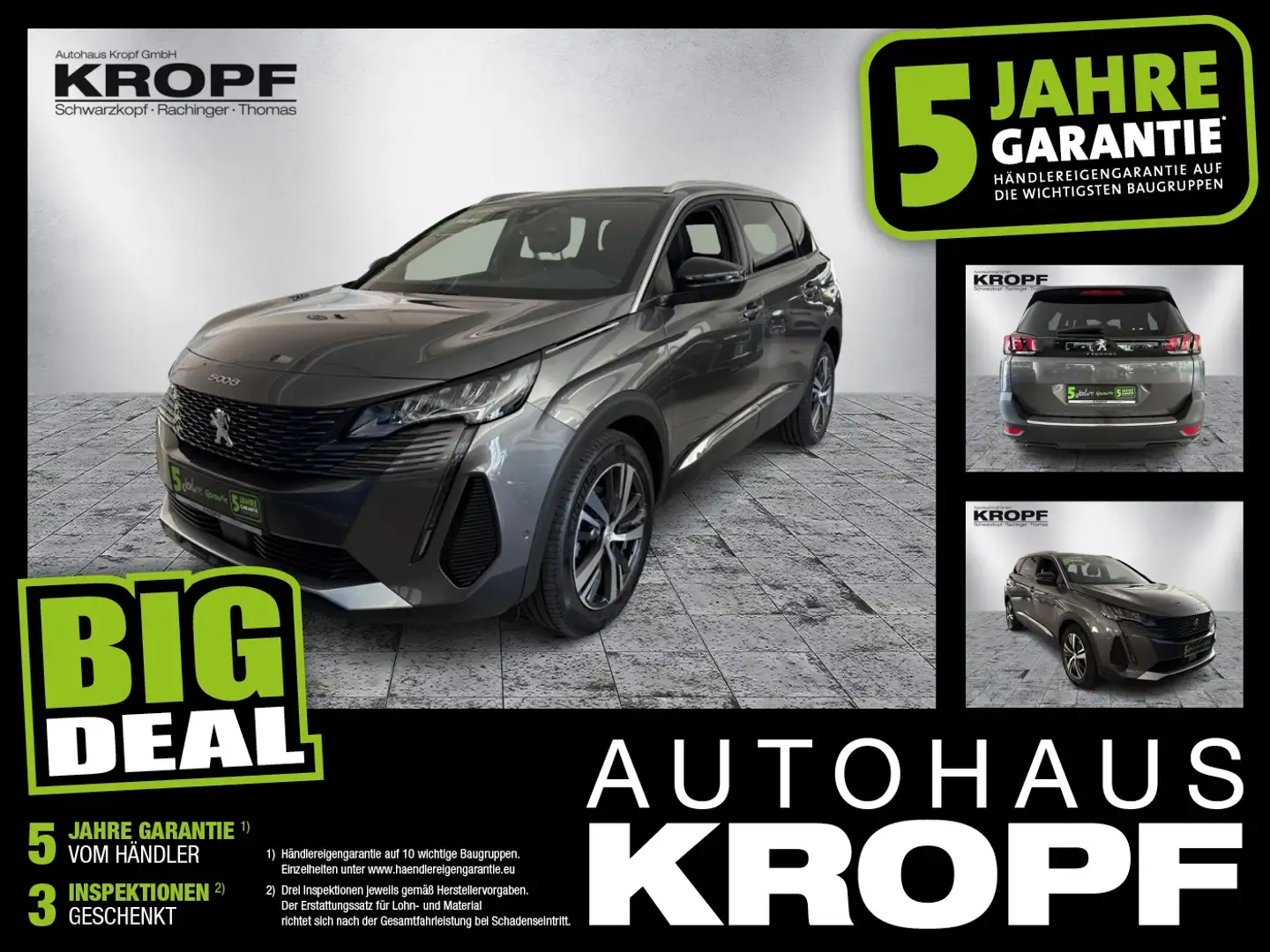 Peugeot 5008 1.5 BlueHDi 130 Allure Pack LED+Navi+SHZ+LM Grijs - 1